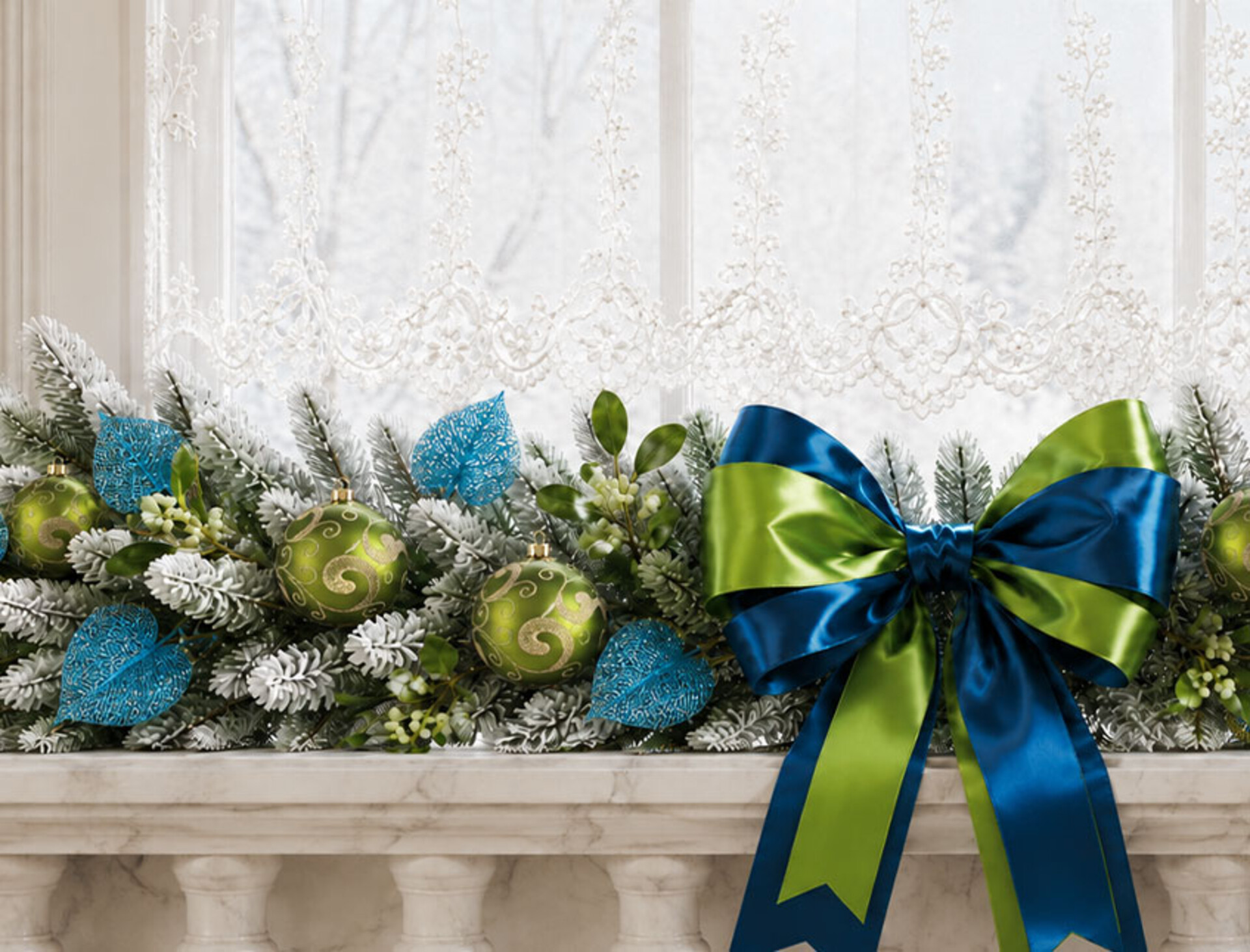 Anturium artificiale H 90  - Sconti per Fioristi e Aziende Glitterato Turchese/Verde/Argento