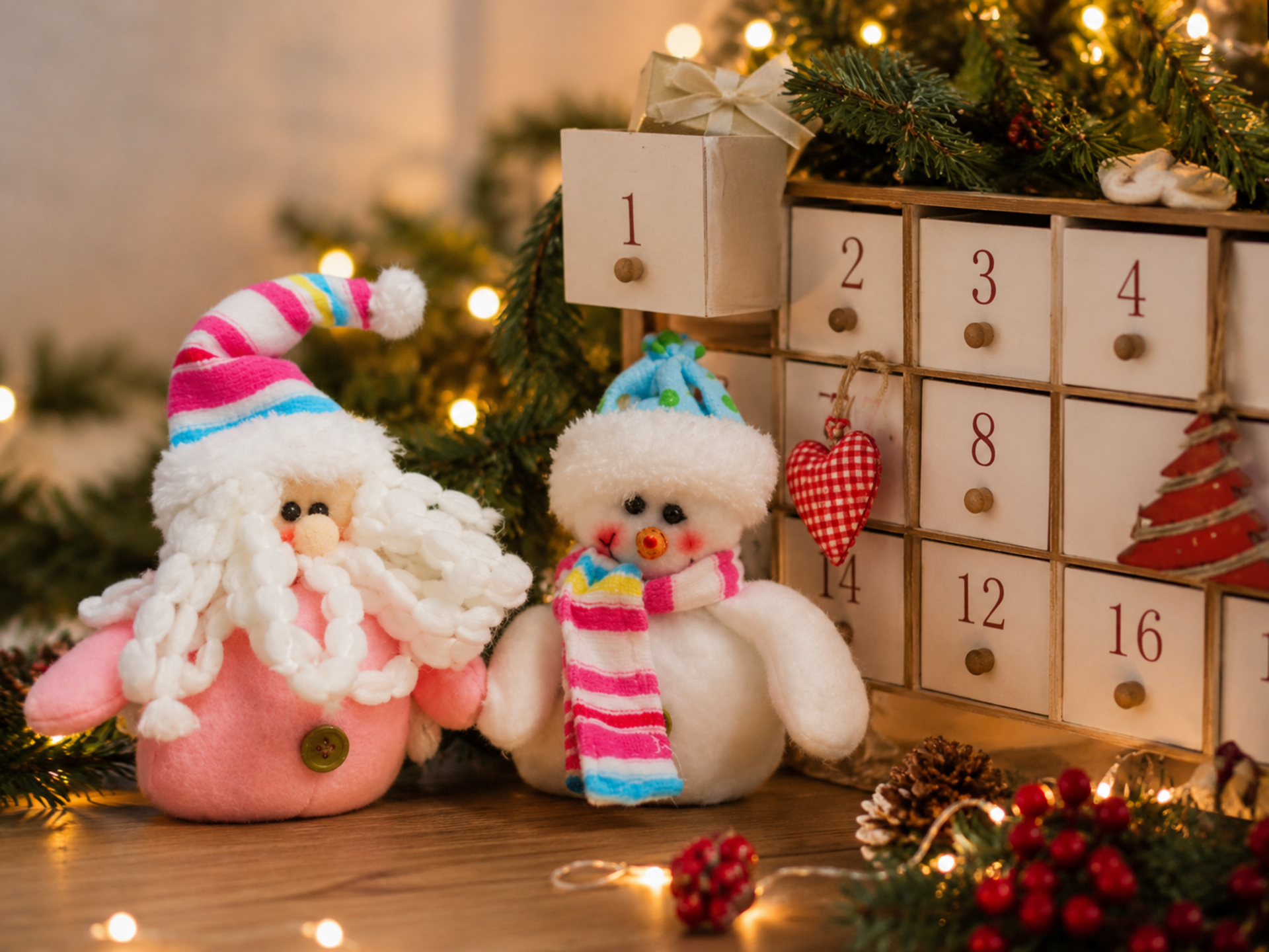 Babbo Natale & Pupazzo H 14 - Sconti per Fioristi e Aziende - Sweet Candy