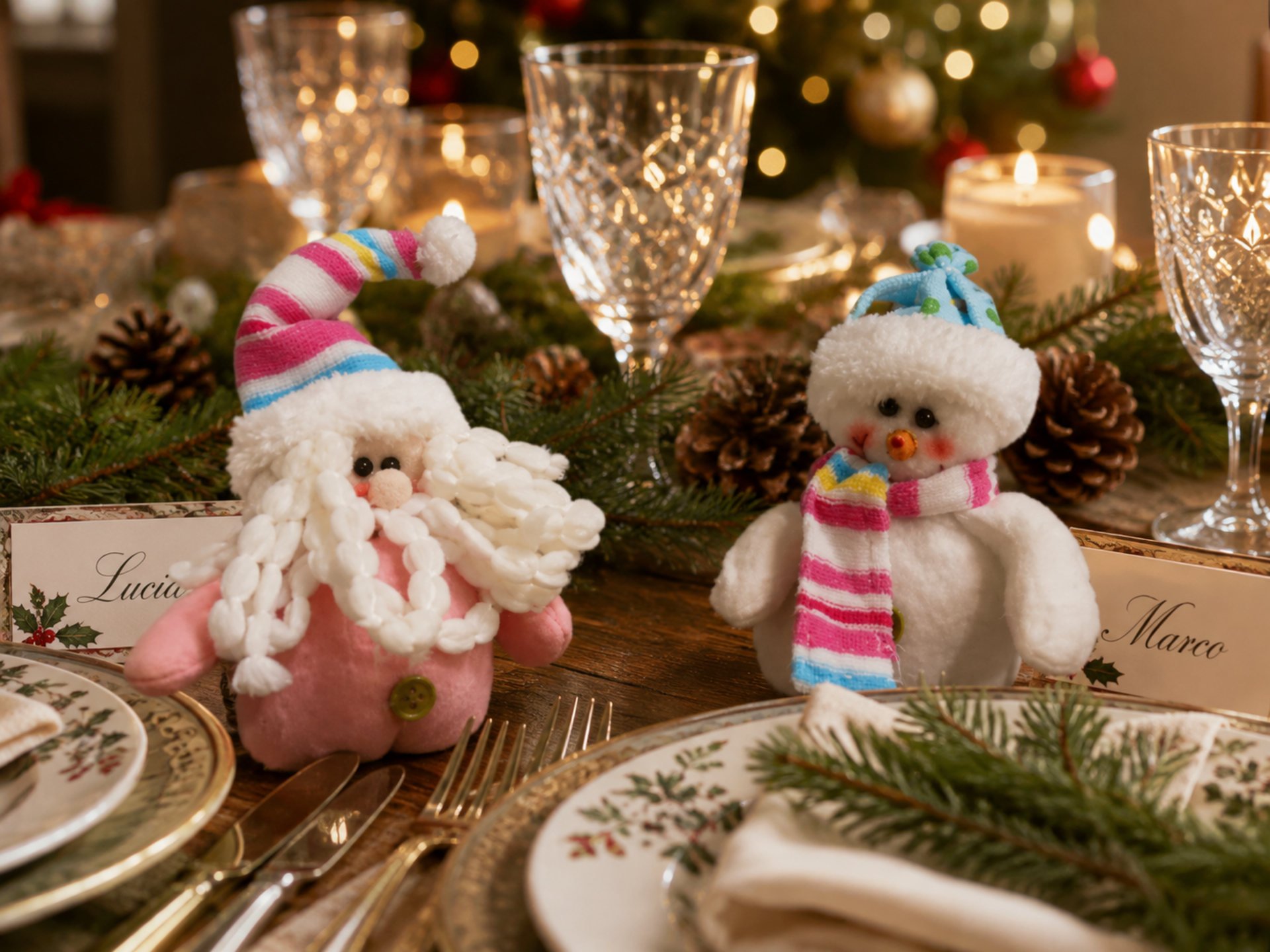 Babbo Natale & Pupazzo H 14 - Sconti per Fioristi e Aziende - Sweet Candy