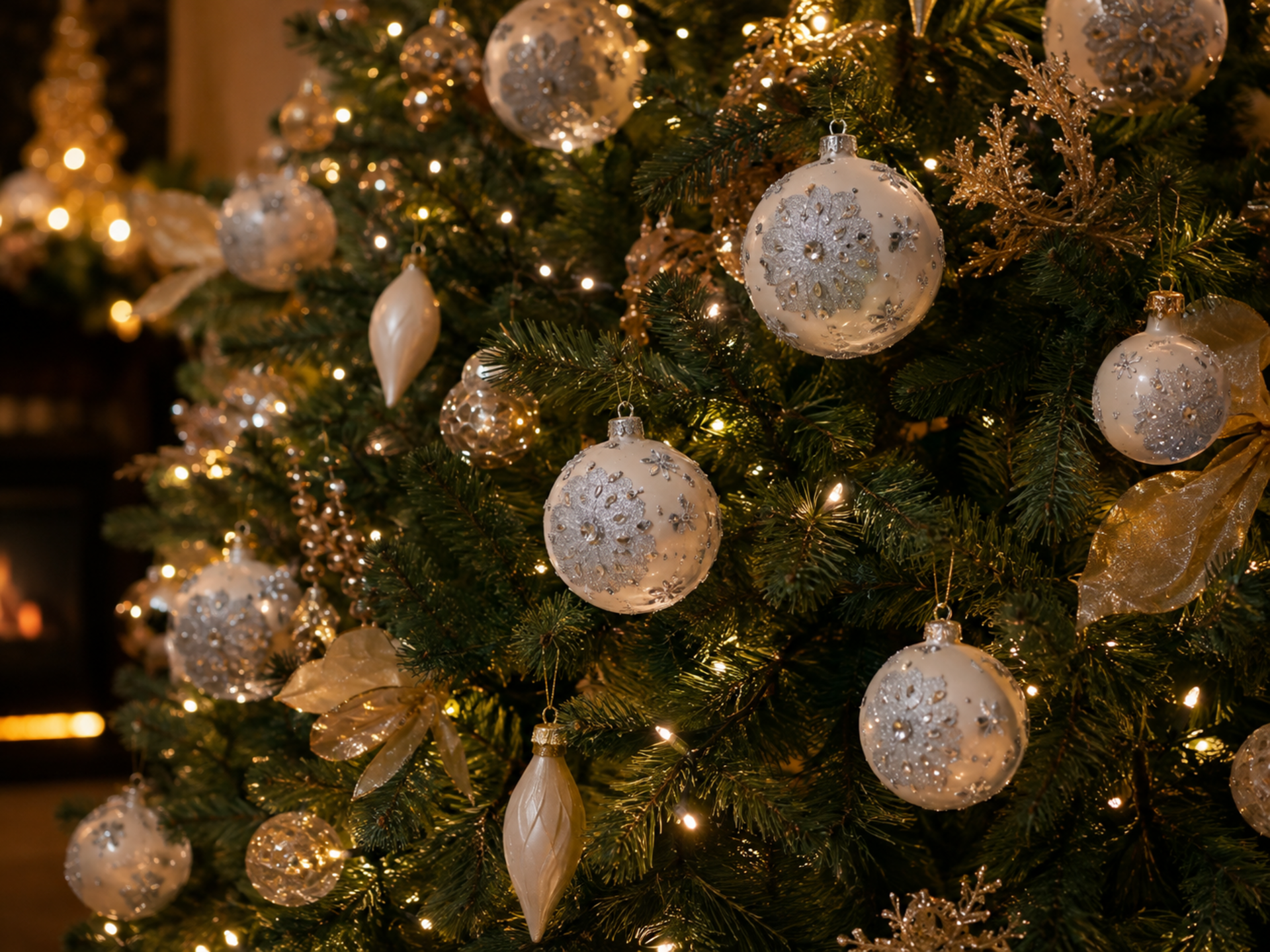 Palline di Natale in vetro  x 6  - Sconti per Fioristi e Aziende -  iridato con strass