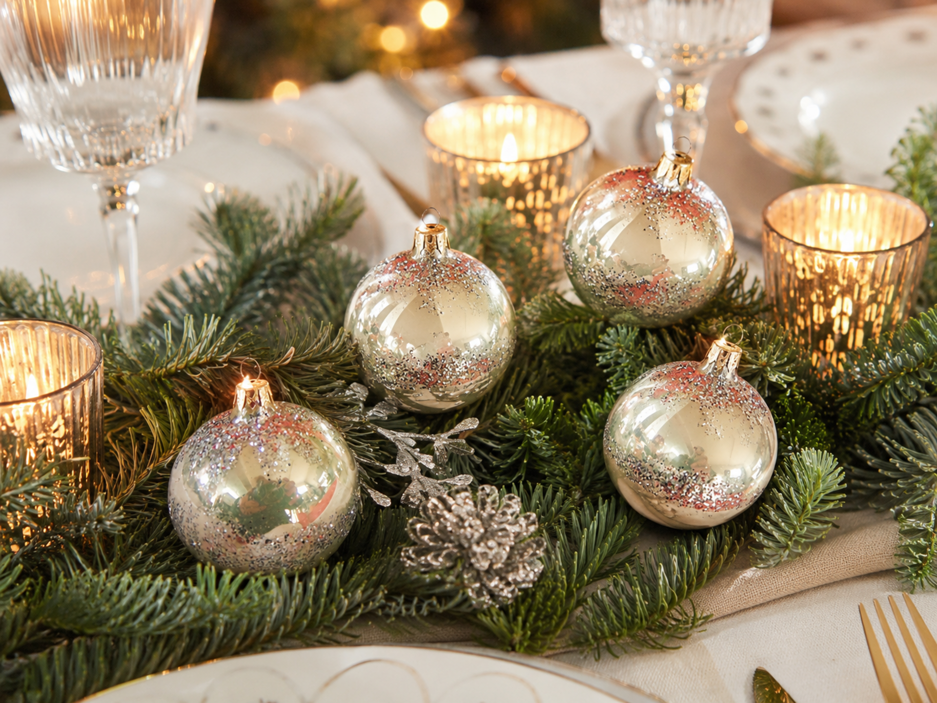 Palline in vetro dm. 4 - Sconto per Fioristi e Aziende - Iridate x 12con glitter
