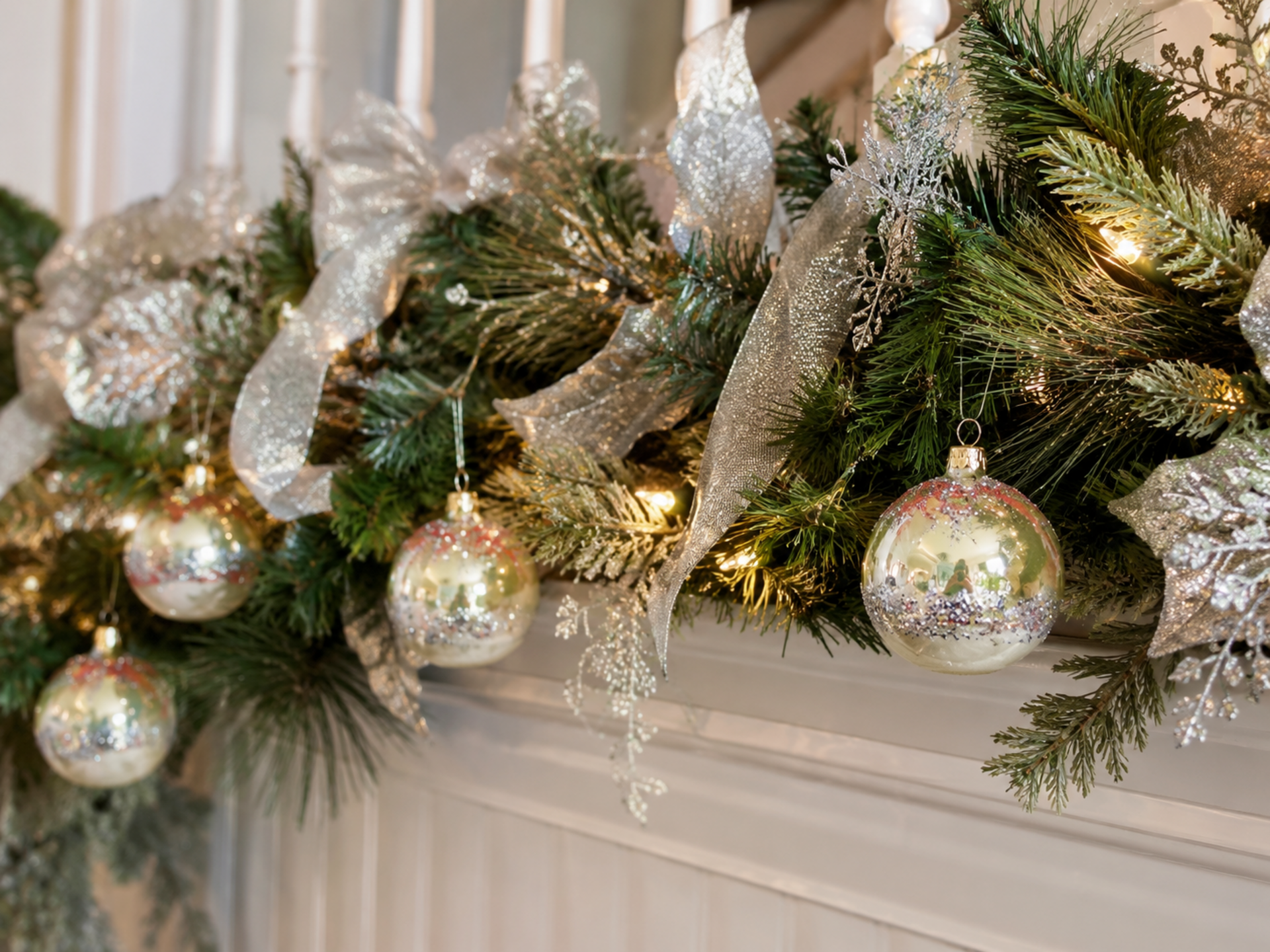 Palline in vetro dm. 4 - Sconto per Fioristi e Aziende - Iridate x 12con glitter