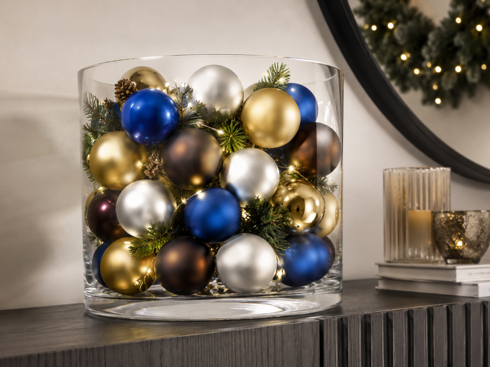 Palline di Natale Lucido/Matt  - Sconti per Fioristi e Aziende - cm. 8 Conf. 2 palline