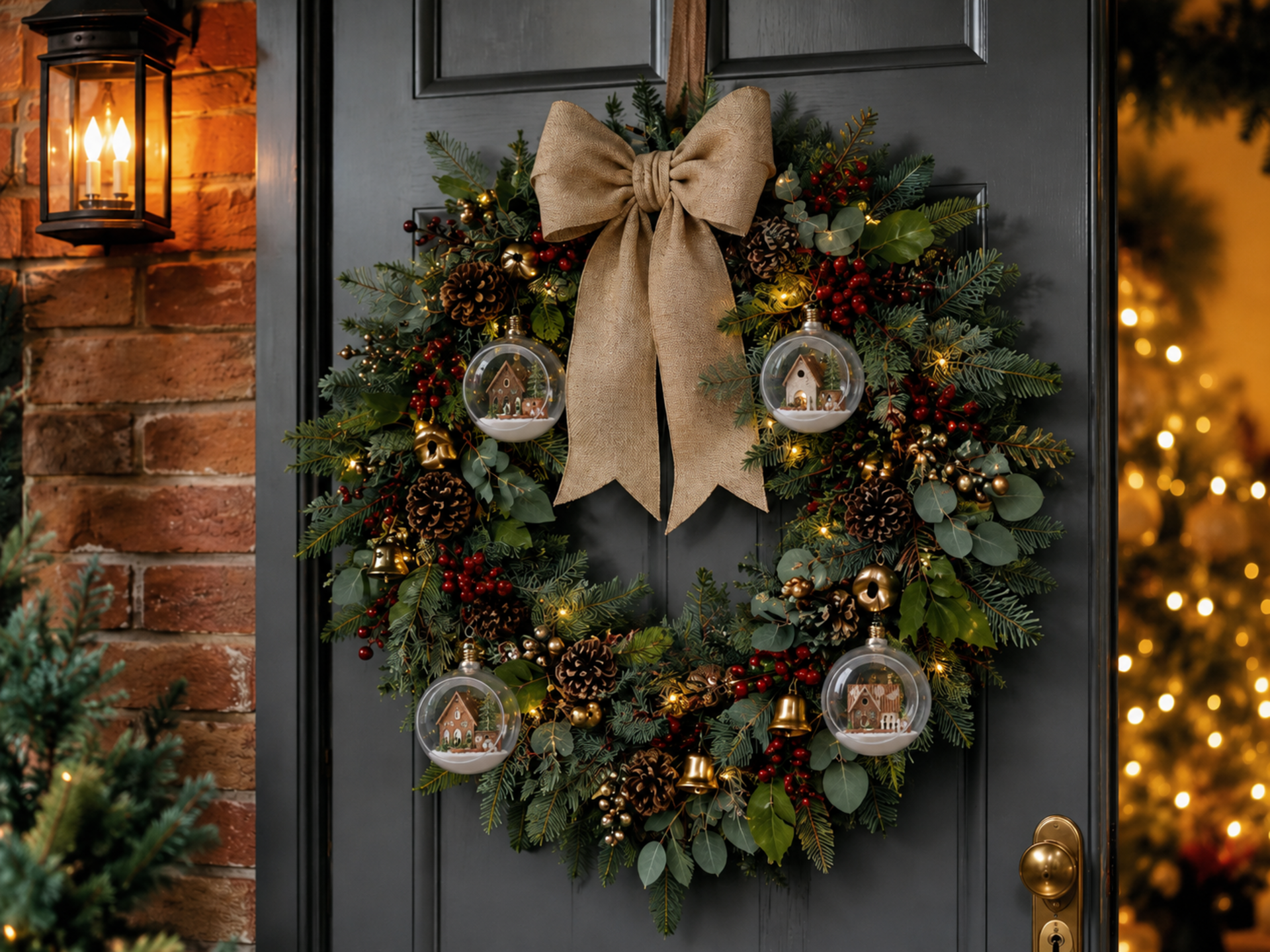 Sfera Vetro di Natale Led  - Sconti per Fioristi e Aziende - dm. 8 H 10 in 4 modelli