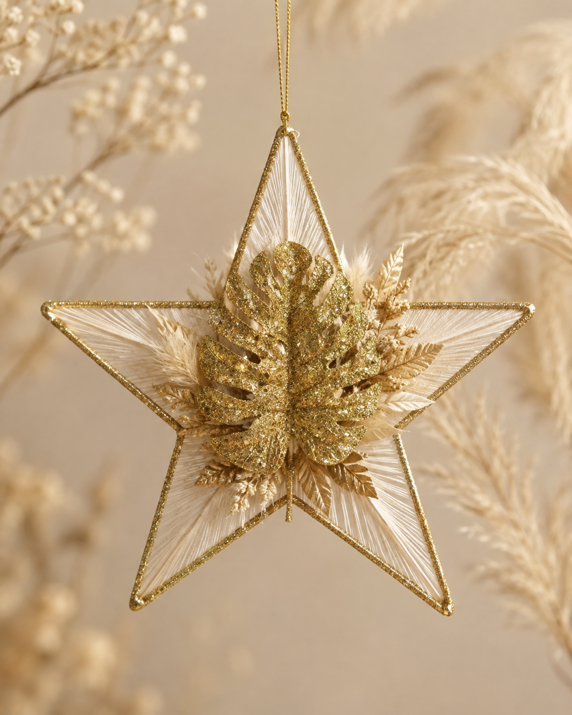 Foglia di Vite Oro cm. 40 - Sconti per Fioristi e Aziende - Glitterato Artificiale