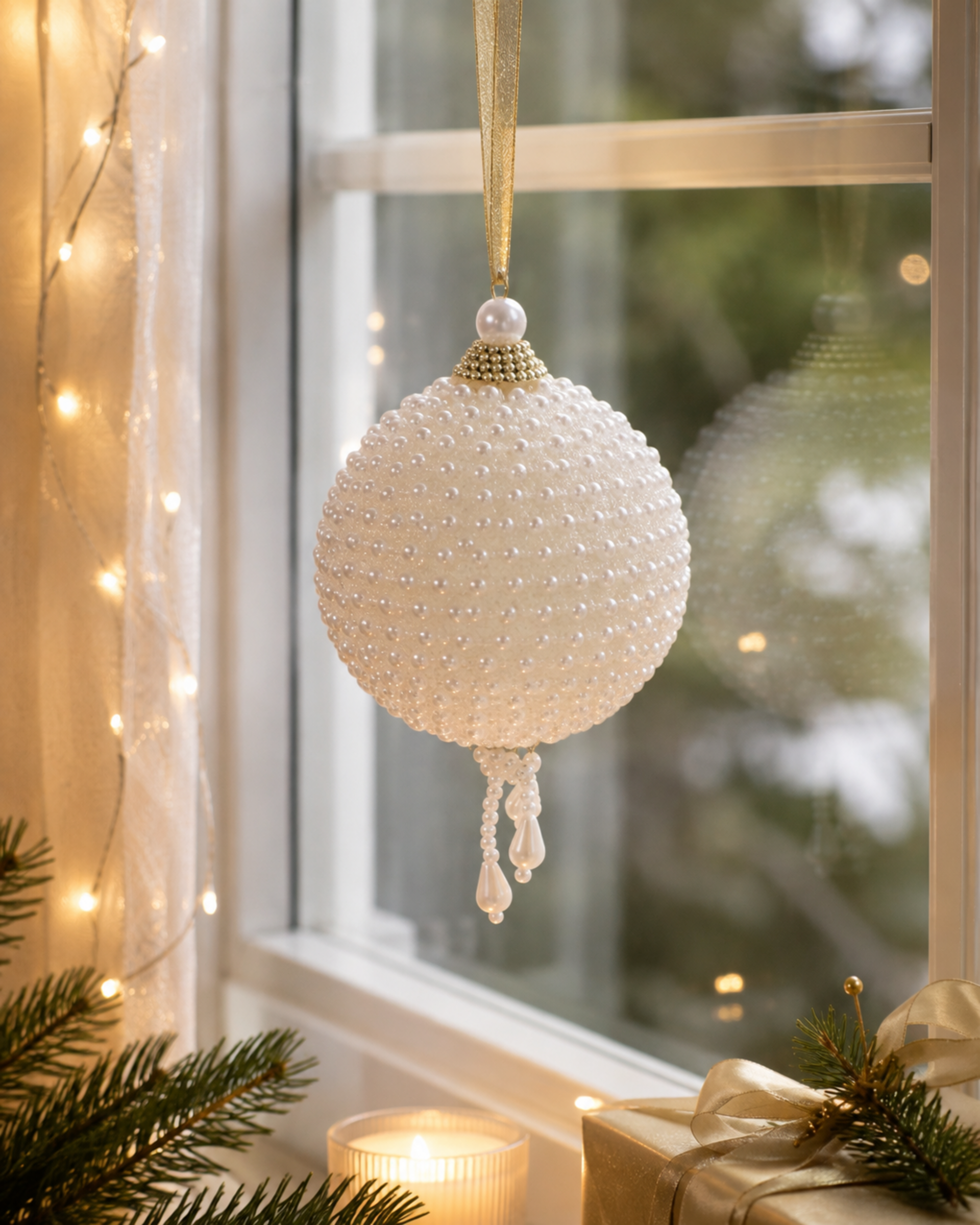 Palline con perle bianco latte - Sconti per Fioristi e Aziende - dm 9