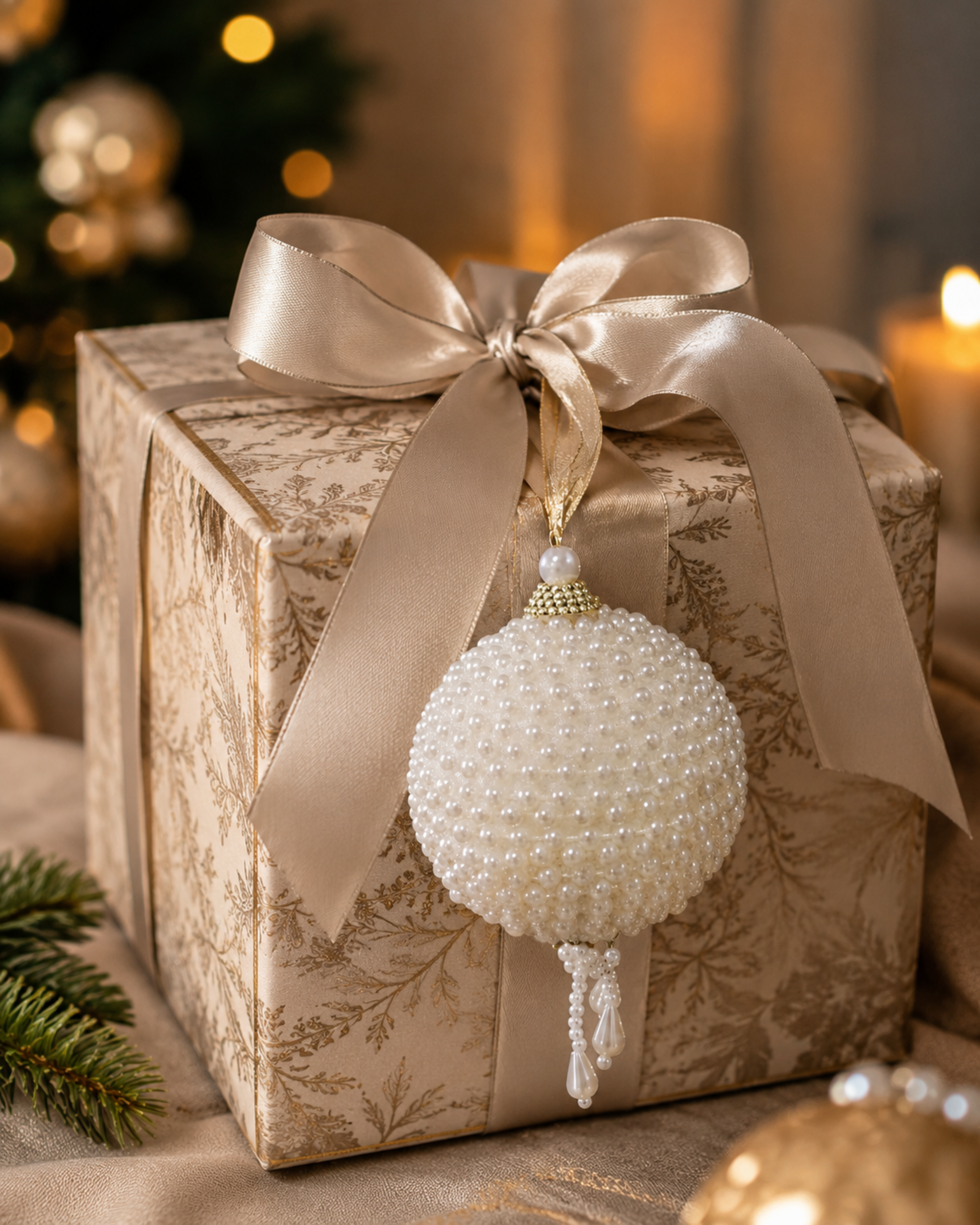 Palline con perle bianco latte - Sconti per Fioristi e Aziende - dm 9