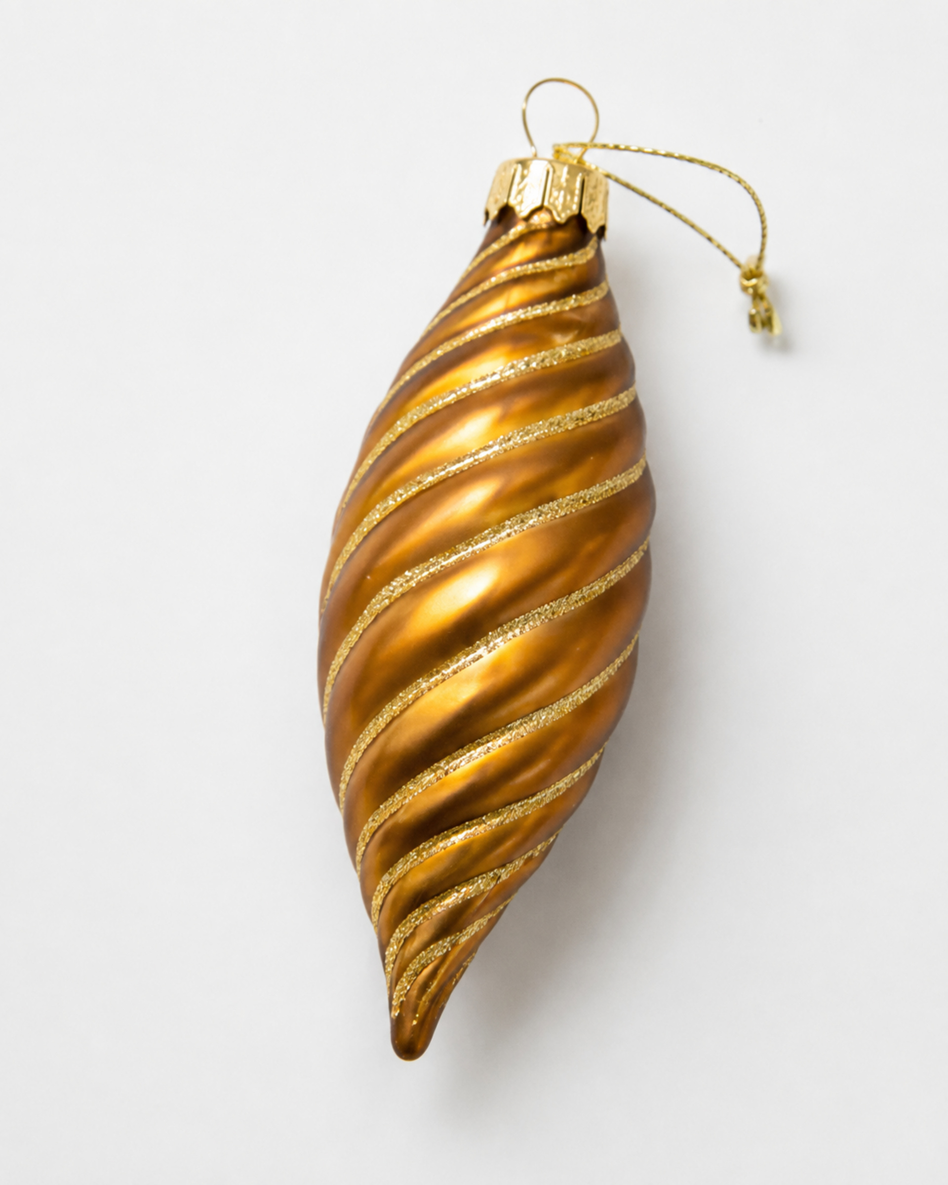 Palline di Natale x 3 bronzo  - Sconti per Fioristi e Aziende - con filo glitterato