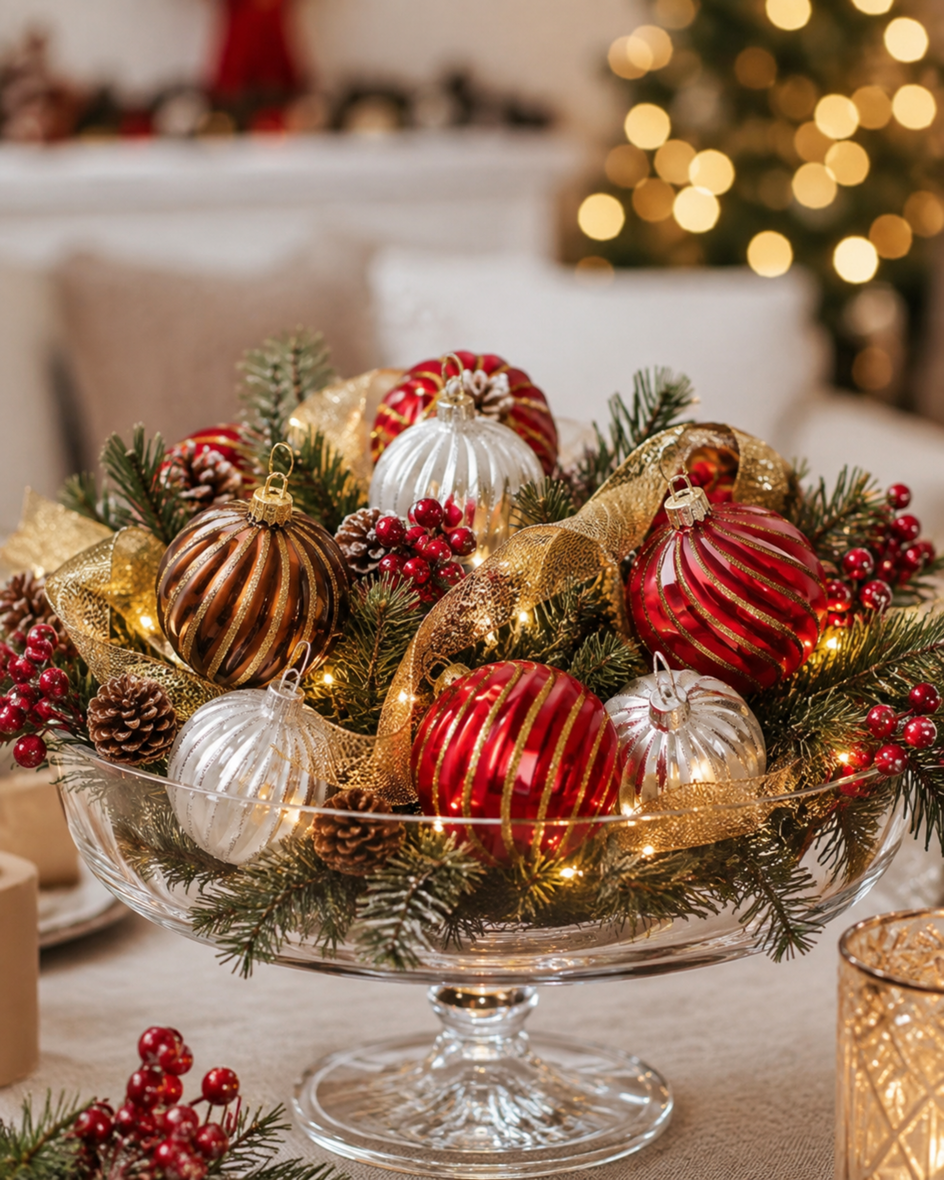 Palline di Natale x12 filo glitter - Sconti per Fioristi e Aziende - in 3 modelli e colori