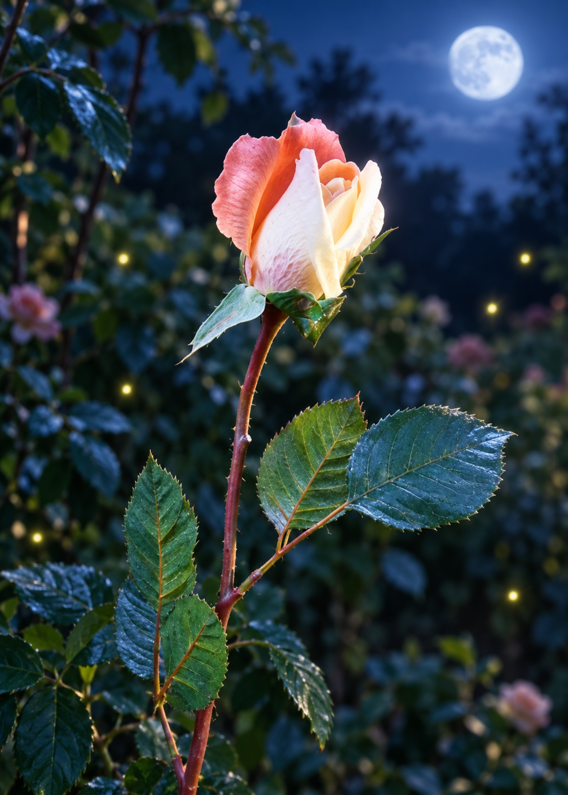 Bocciolo di rosa velvet in poliestere - Sconti per Fioristi e Aziende .