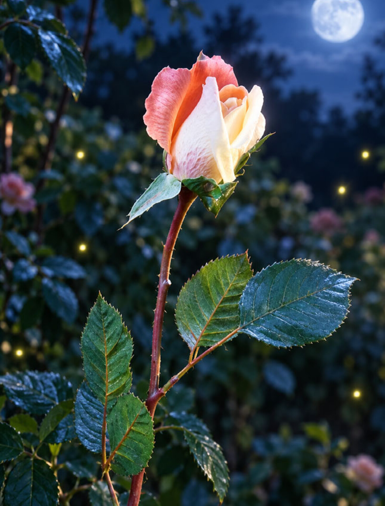 Bocciolo di rosa velvet in poliestere - Sconti per Fioristi e Aziende .