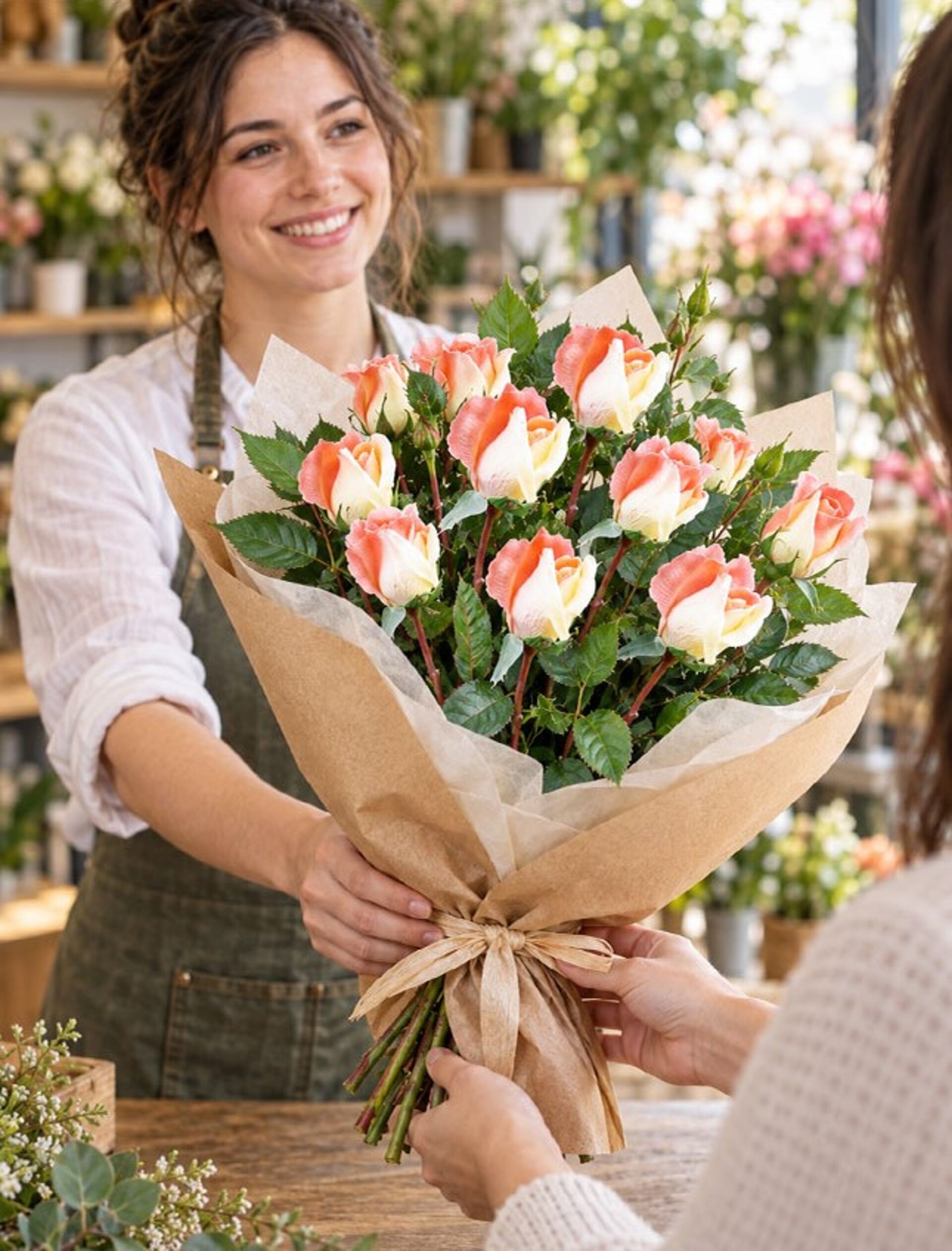 Bocciolo di rosa velvet in poliestere - Sconti per Fioristi e Aziende .