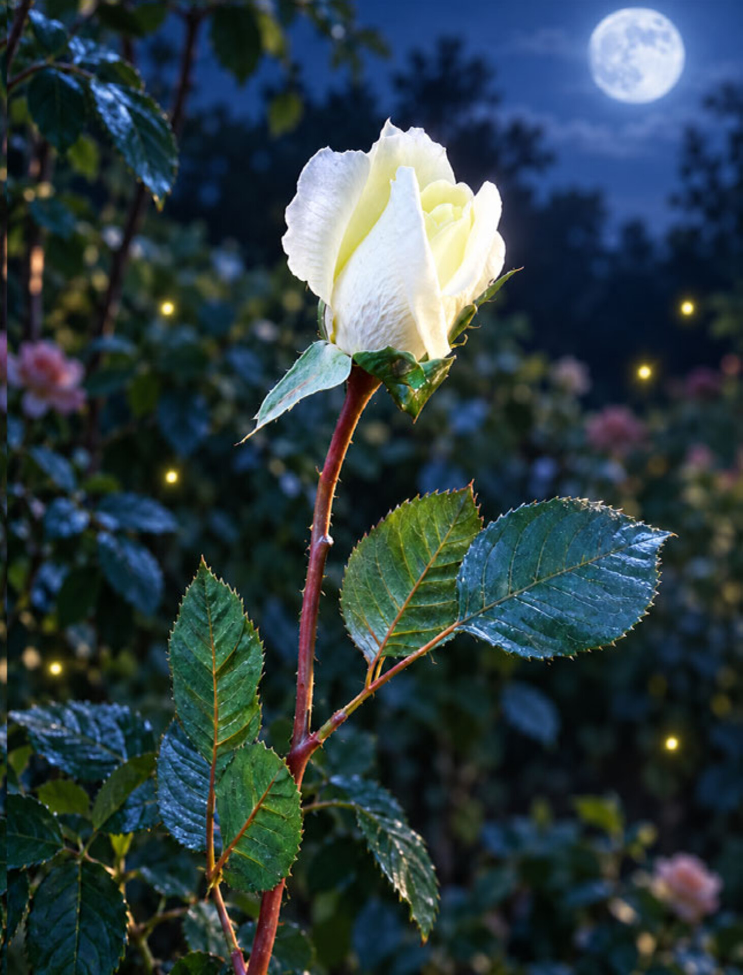 Bocciolo di rosa velvet in poliestere - Sconti per Fioristi e Aziende .