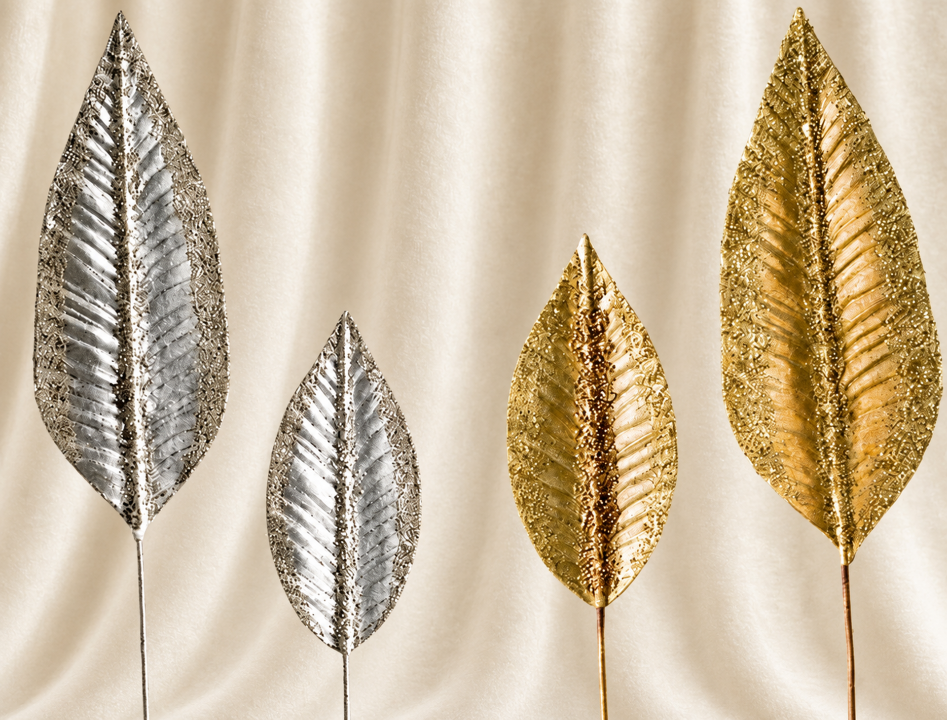 Foglia Banano H 60 e 77 - Sconti per Fioristi e Aziende - Glitterto Oro e Argento