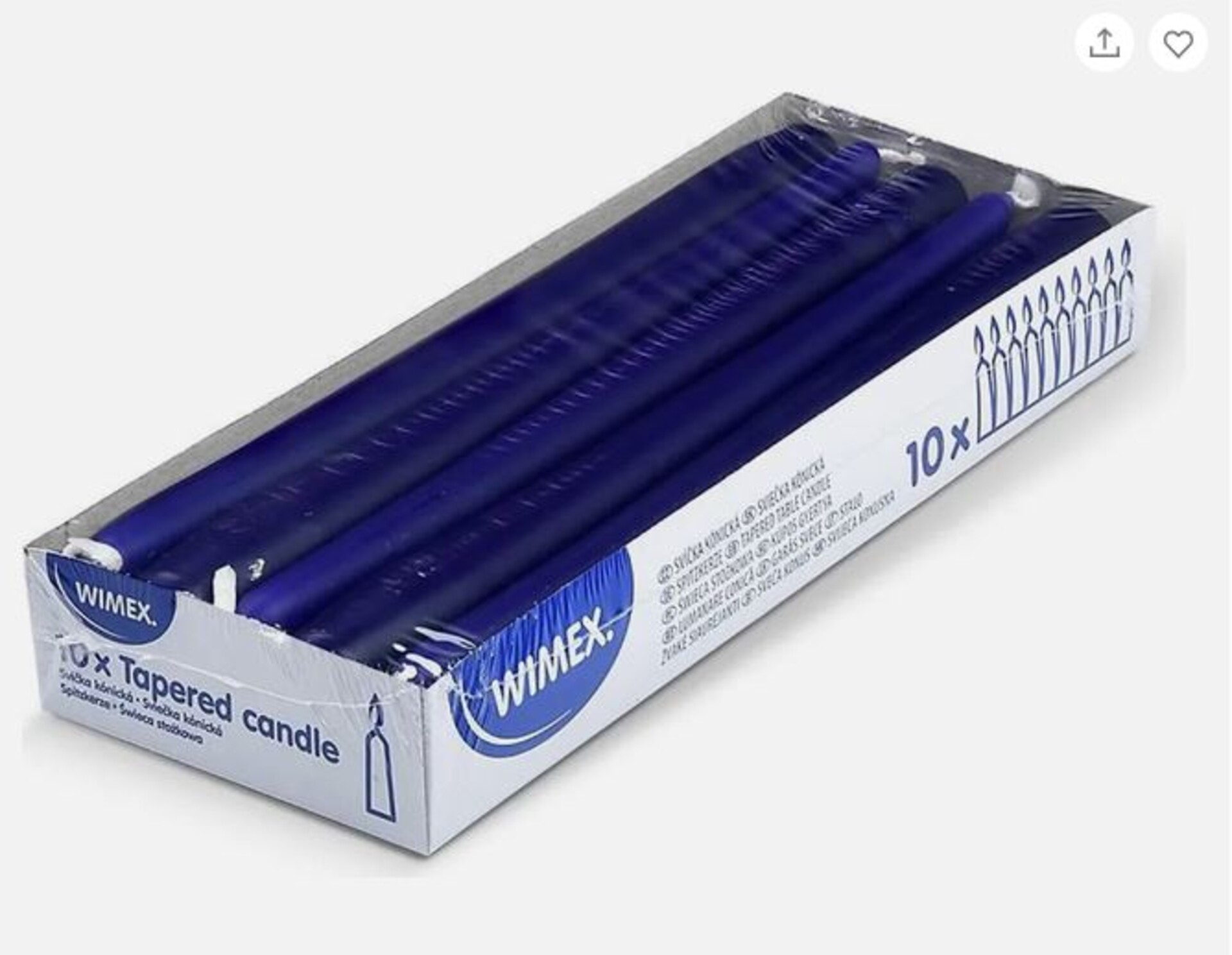 Candela Conica x 6  H 25 - Sconti per Fioristi e Aziende - dm.2,5