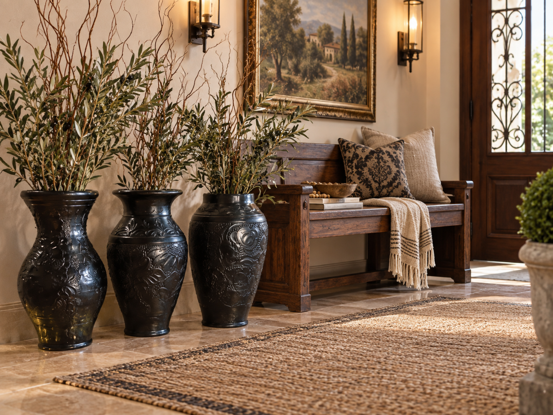Vaso Ceramica H 30  Neagro - Sconti per Fioristi e Aziende - 3 modelli