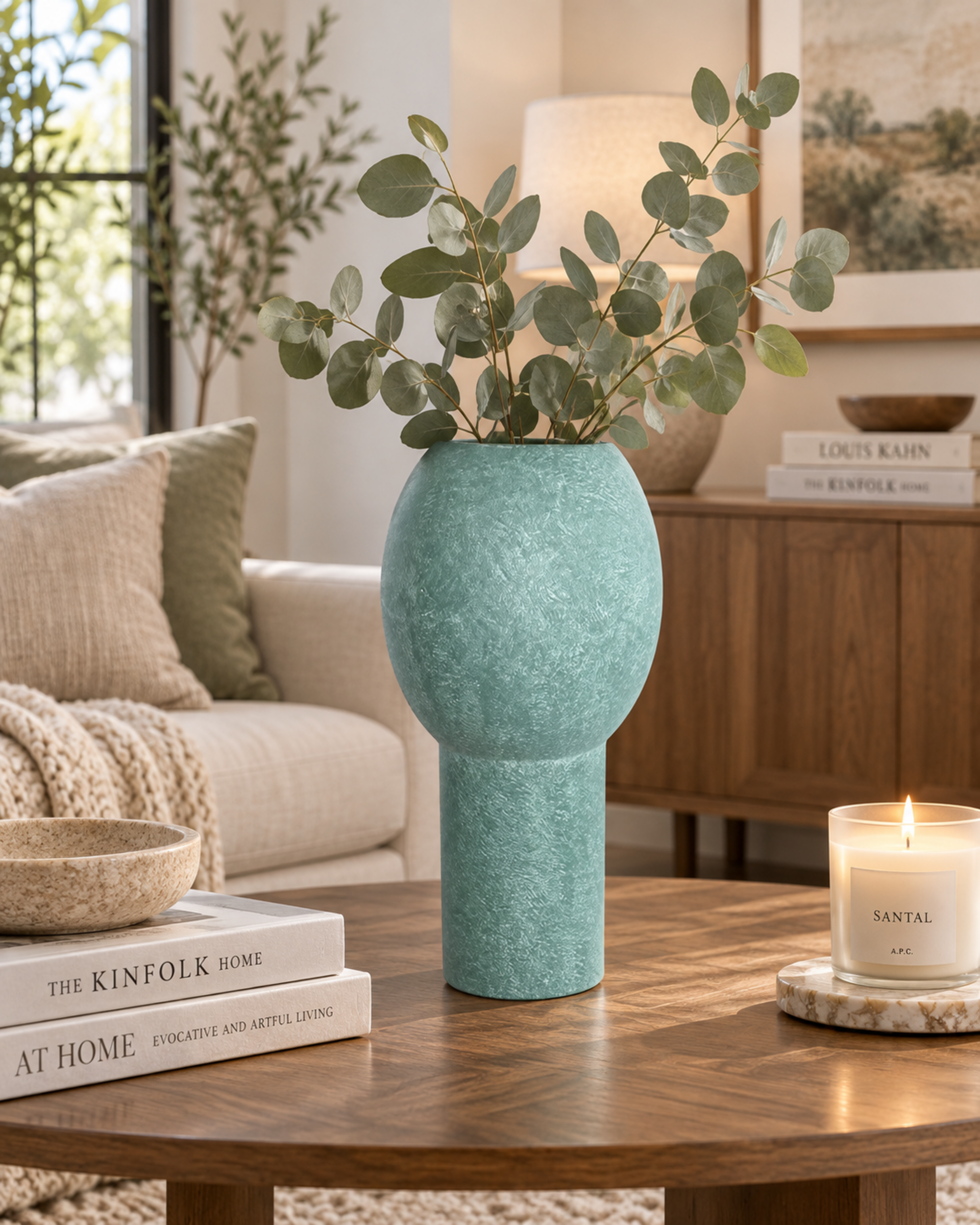 Vaso Verde Ice Cream H 31 - Sconti per Fioristi e Aziende - in ceramica