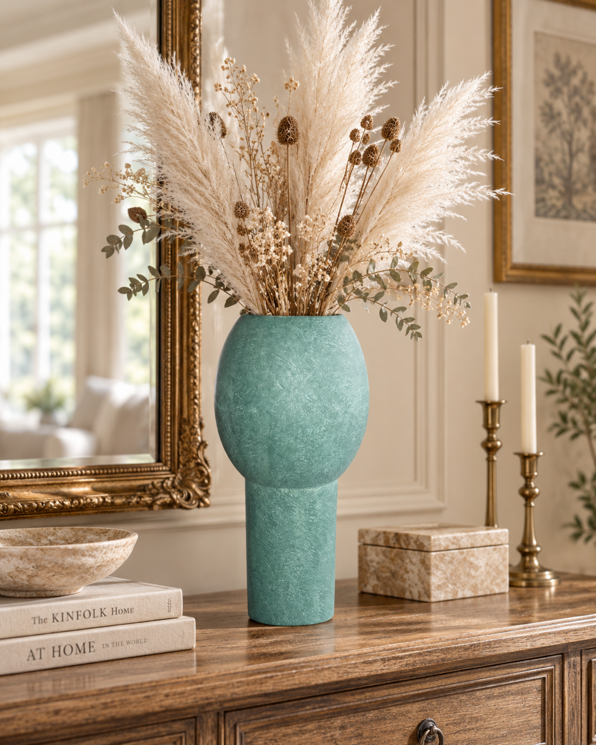 Vaso Verde Ice Cream H 31 - Sconti per Fioristi e Aziende - in ceramica