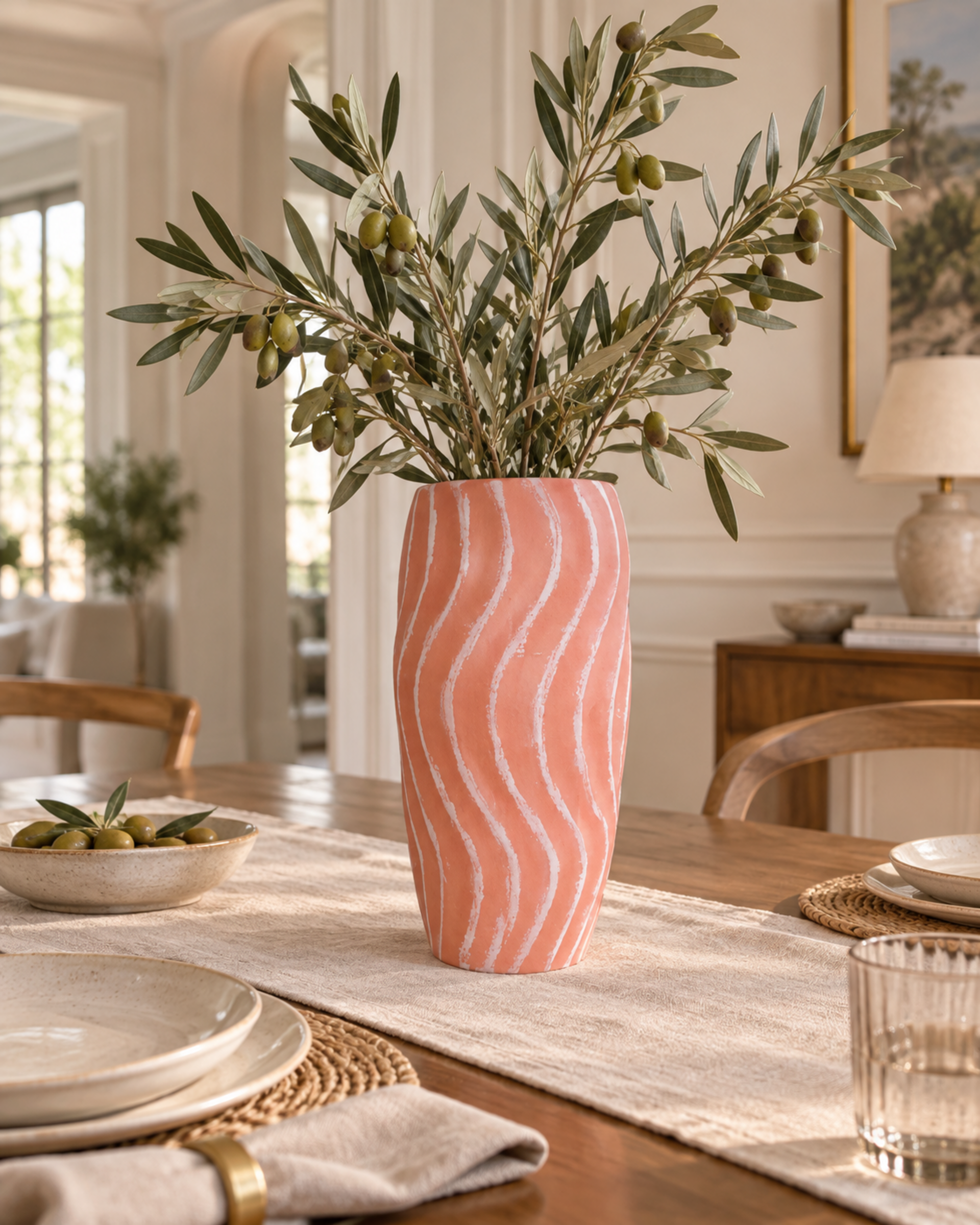 Vaso Arancione H 21 e H 27  - Sconti per Fioristi e Aziende - Ceramica a Torciglione