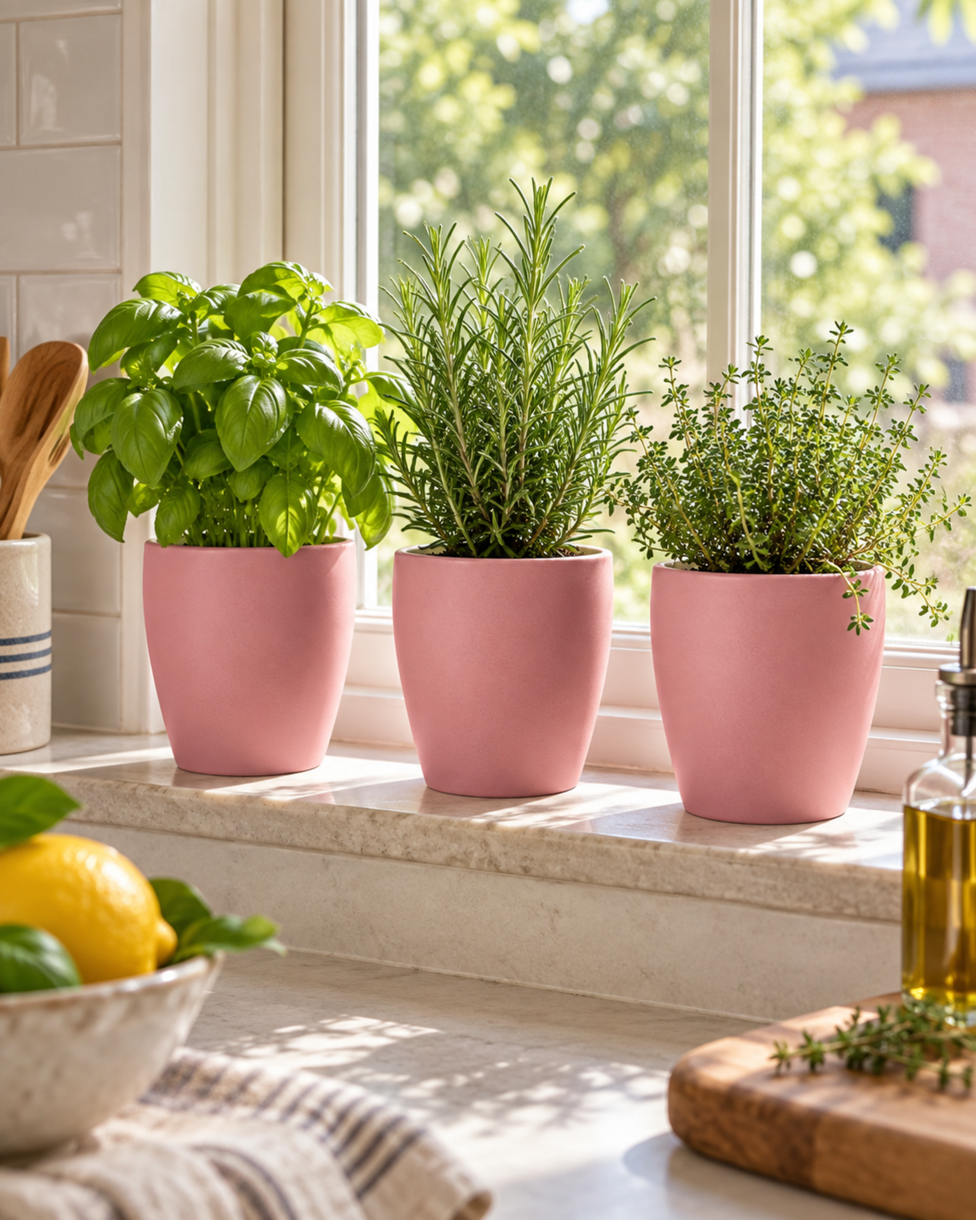 Vasi in ceramica smaltata lucida  - Sconti per Fioristi e Aziende - Serie da 2 o 3 vasi