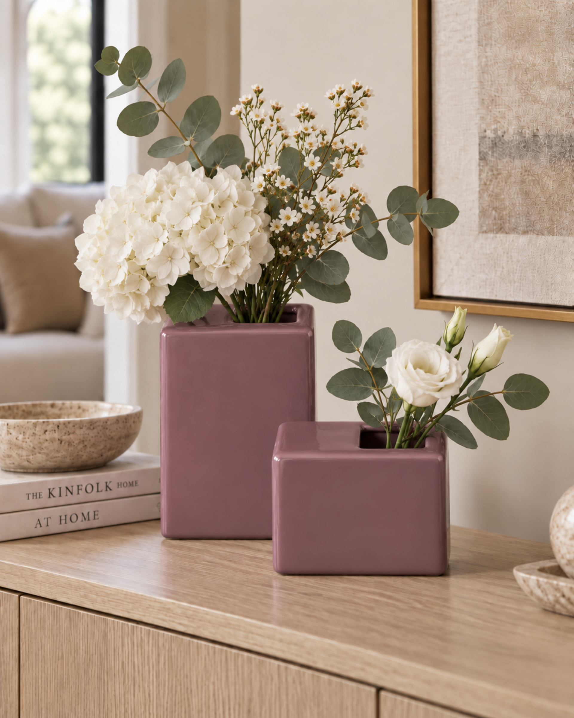 Vasetti cubo H 11 - H 9 - Sconti per Fioristi e Aziende - in ceramica GAV Flider