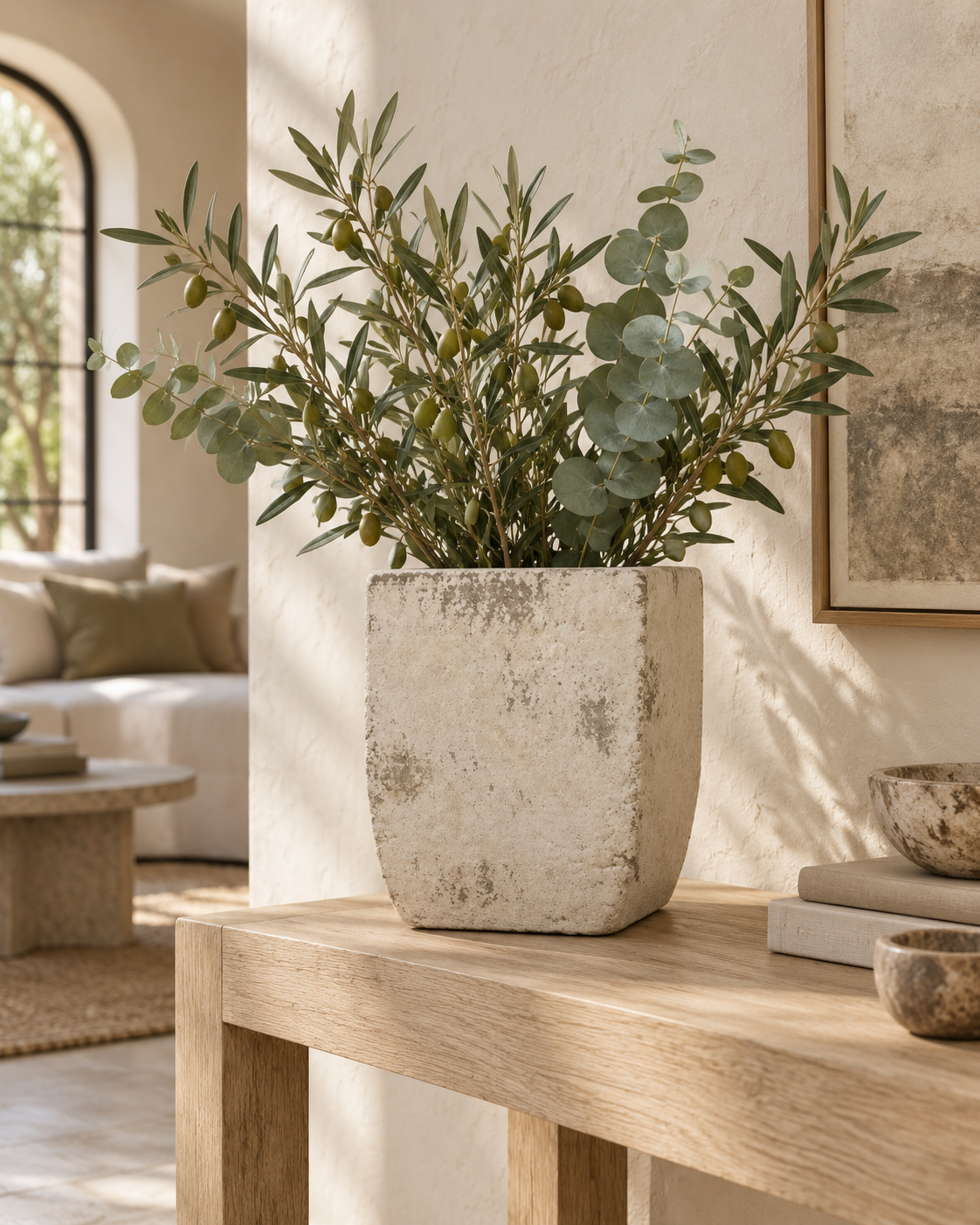Vaso in Ceramica H 23 cm. 13 x 13 - Sconti per Fioristi e Aziende - mod. Poldi
