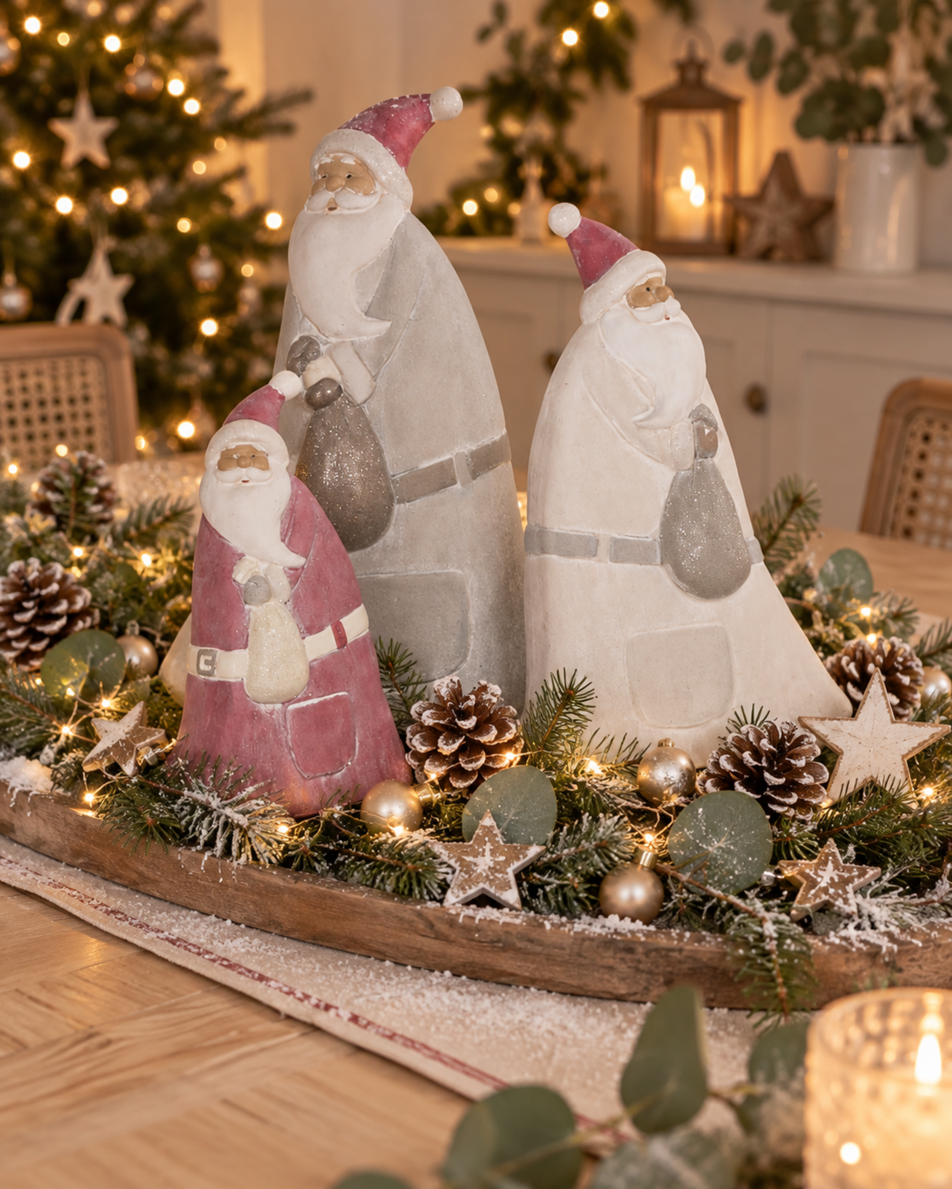 Babbo Natale Ceramica   - Sconti per Fioristi e Aziende - H cm.16/24/30