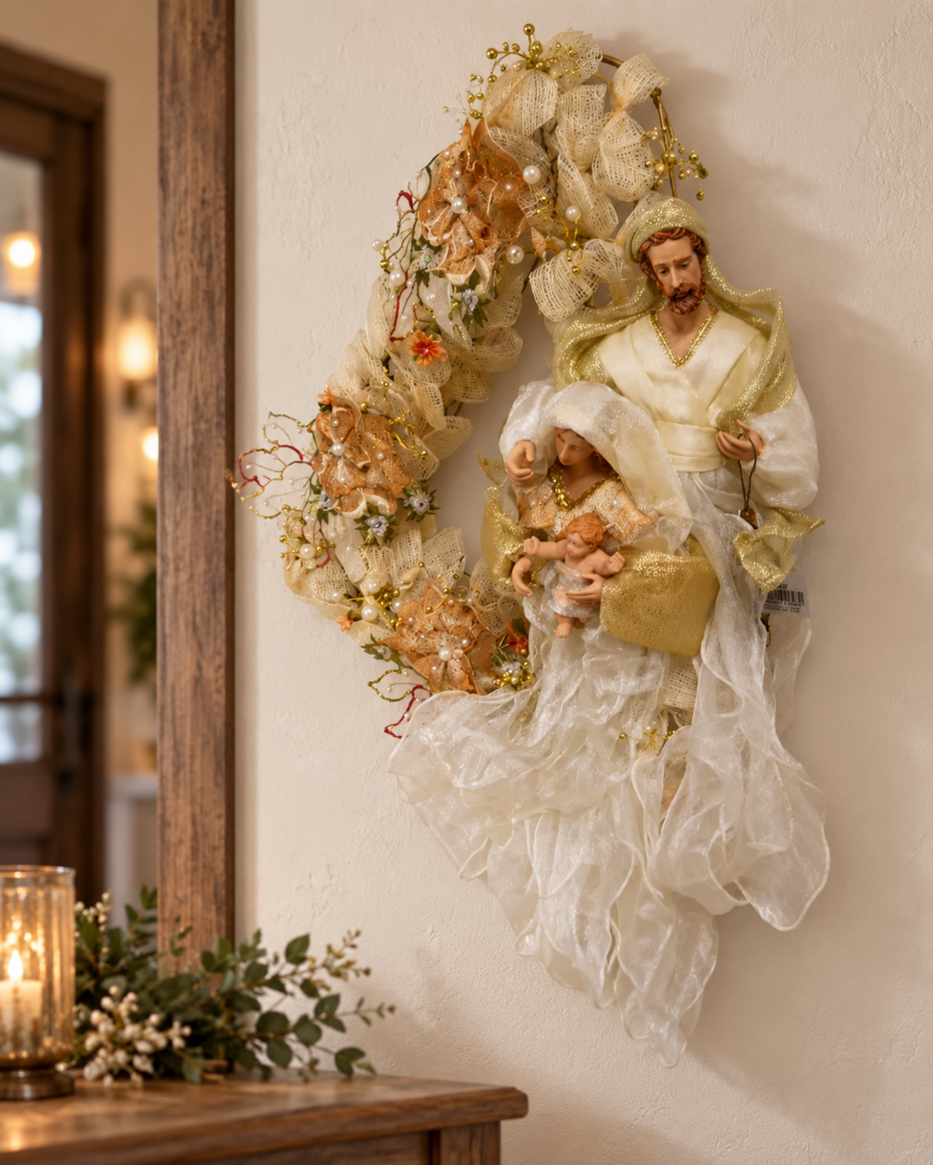 Natività Triangolare  murale - Sconti per Fioristi e Aziende - Decorato