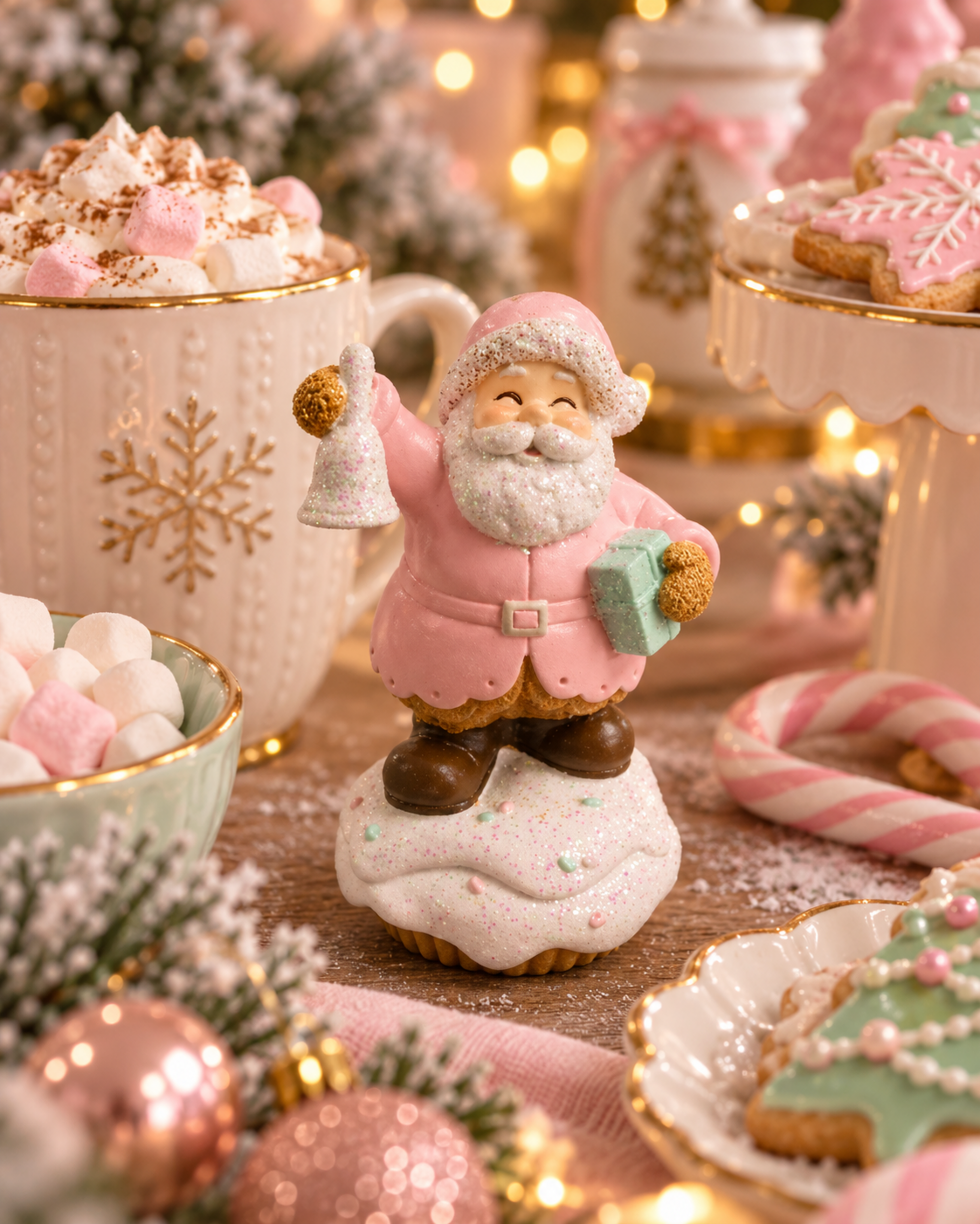 Babbo Natale e Pupazzo Neve  - Sconti per Fioristi e Aziende - H 9 in resina