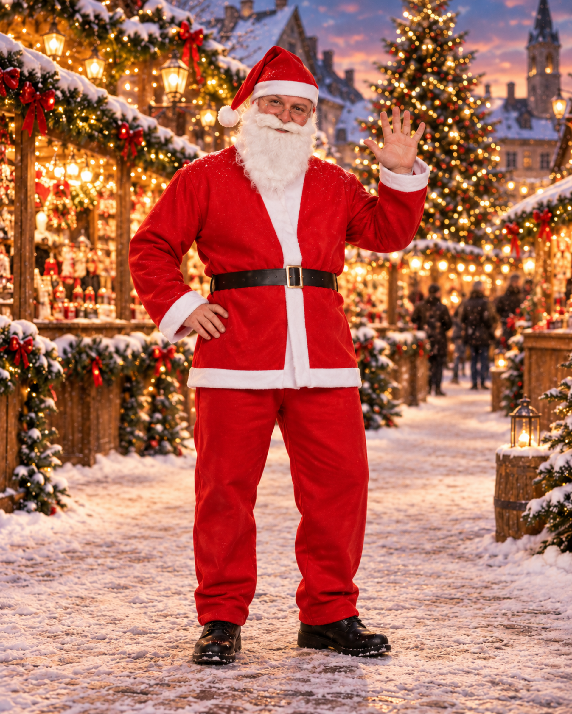 Vestito di Babbo Natale - Sconti per Fioristi,e Aziende -  per Bambino/Donna/Uomo