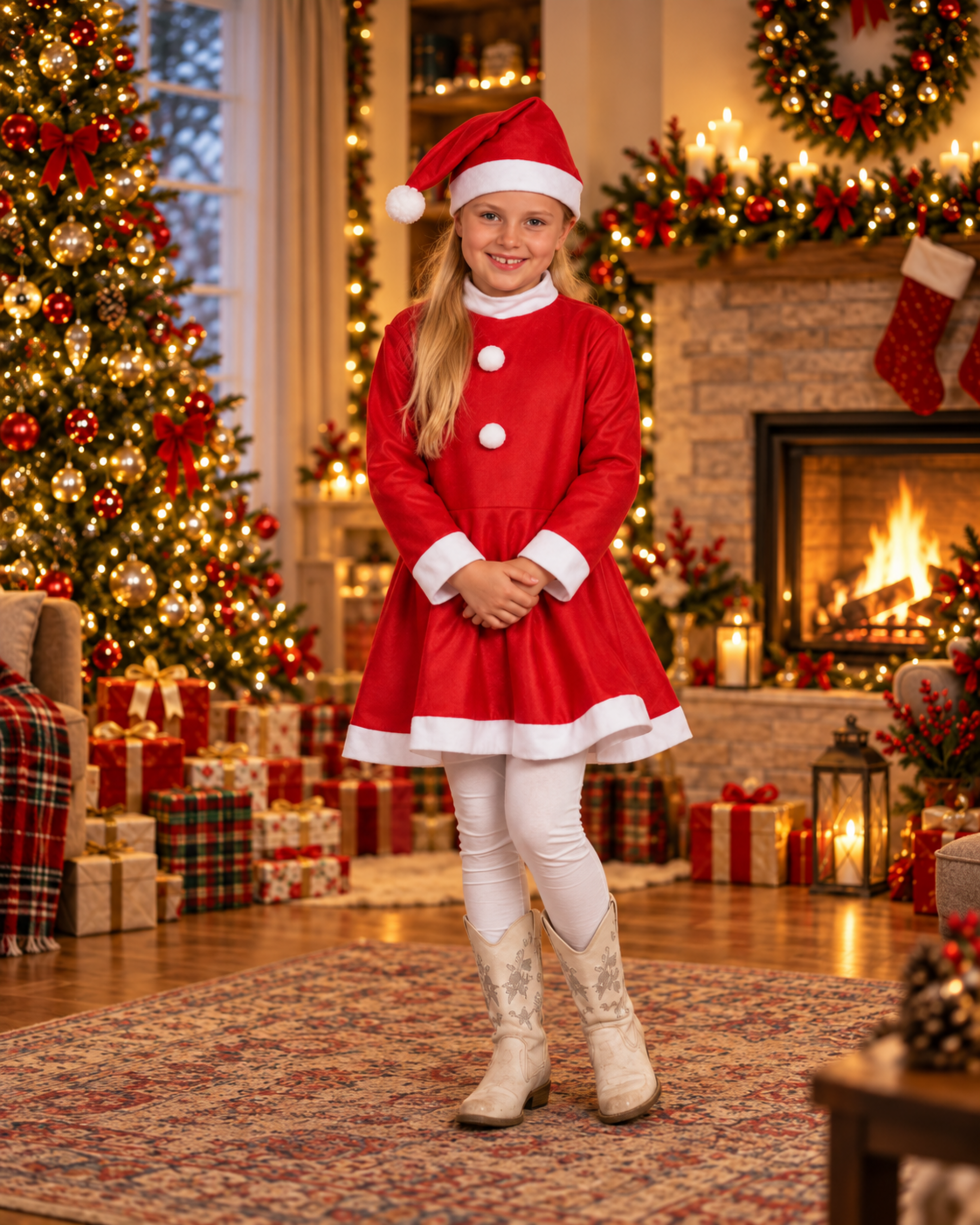 Vestito di Babbo Natale - Sconti per Fioristi,e Aziende -  per Bambino/Donna/Uomo