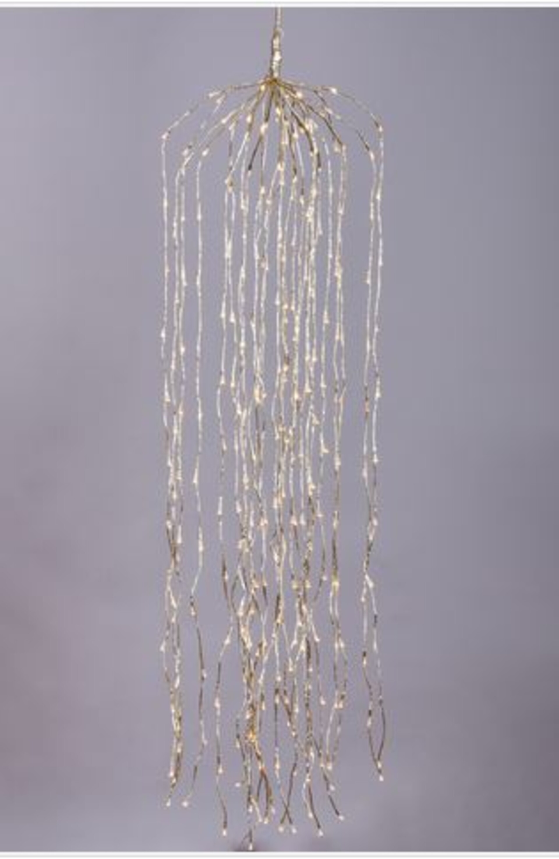 Cascata Luminosa H 200 con 420 luci - Sconti per aziende - Luce Calda - 30 w -dm. 30 cm..