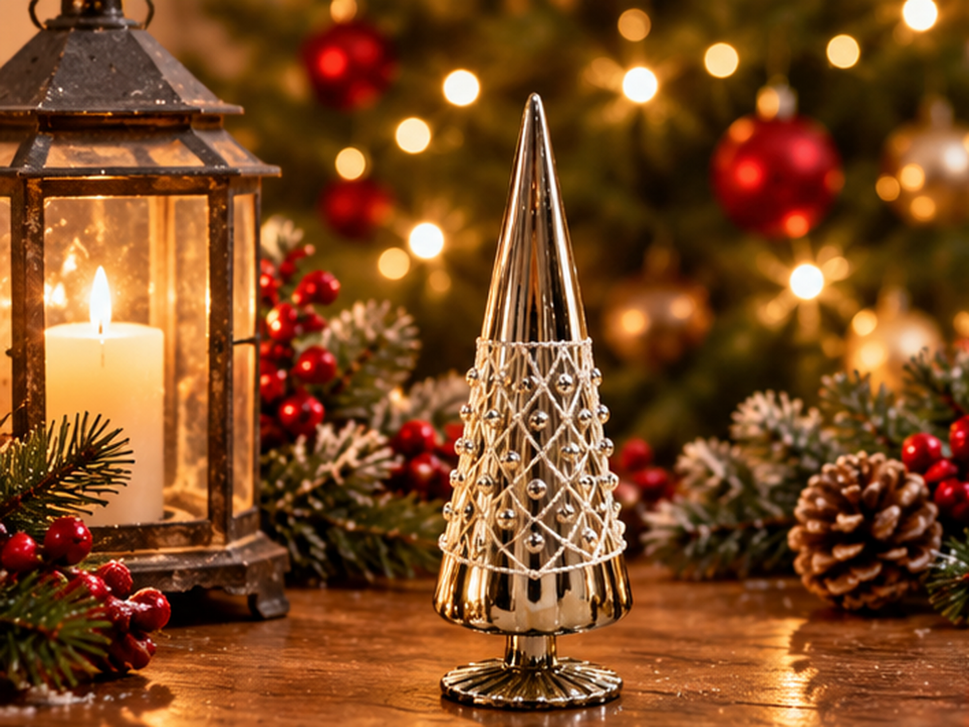 Albero di Natale in Vetro  - Sconti per Fioristi e Aziende - con strass a Cono in 2 altezze