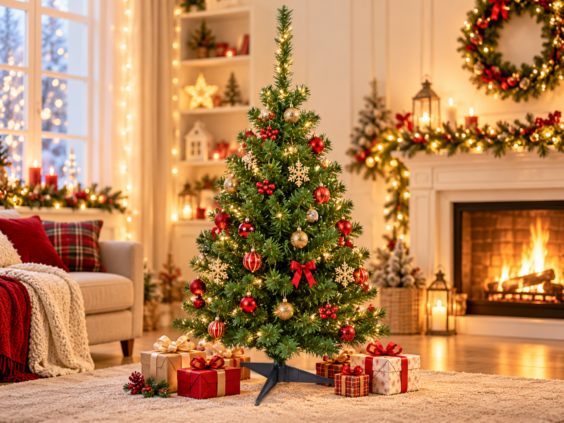Albero di Natale H 90 - Sconti per Fioristi e Aziende - in poliestere