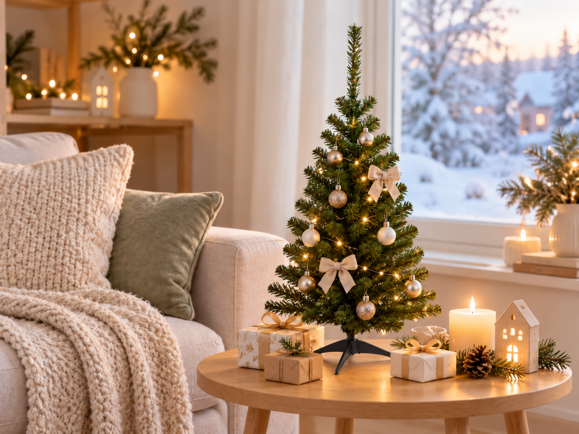 Albero di Natale H 60 - Sconti per Fioristi e Aziende - verde in poliestere