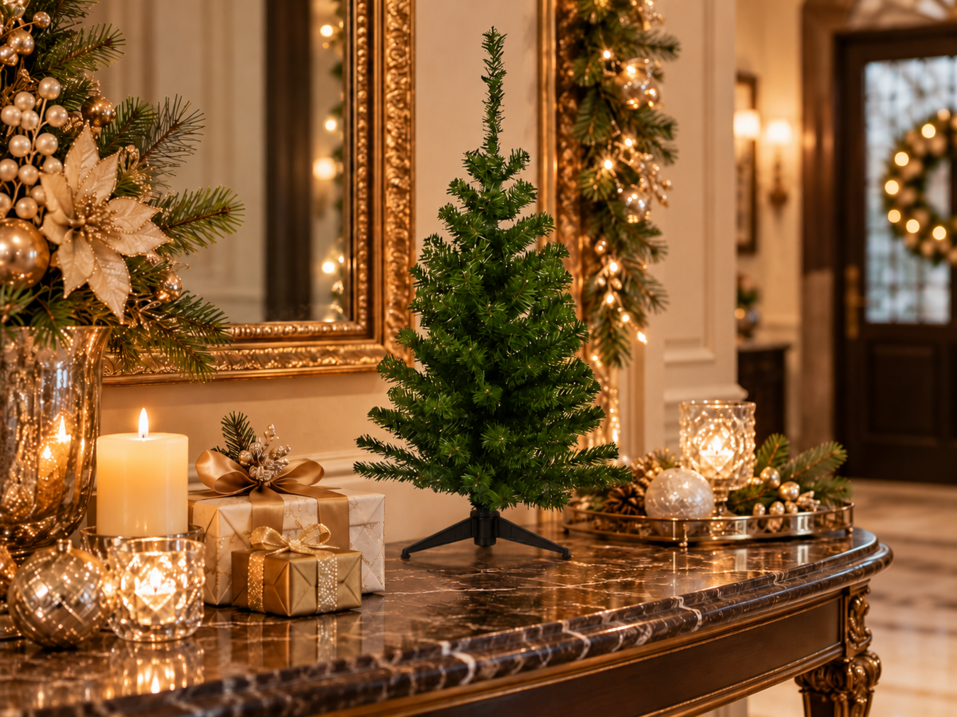 Albero di Natale H 60  - Sconti per Fioristi e Aziende - in poliestere