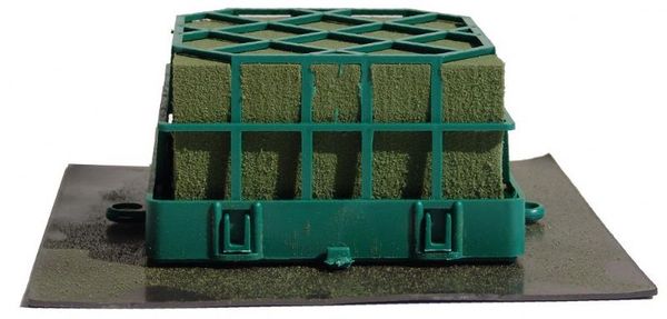 Gabbietta magnetica cm. 10  - Sconti per Fioristi e Aziende - Con spugna  Base magnetica cm.18 x 18