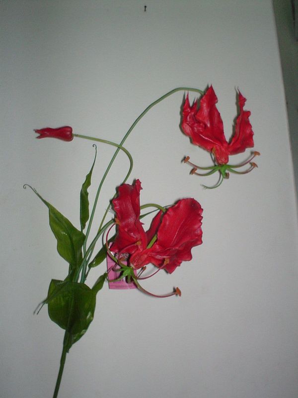 Gloriosa x 3 Artificiale H 130  - Sconti per Fioristi e Aziende . - In Flormatik