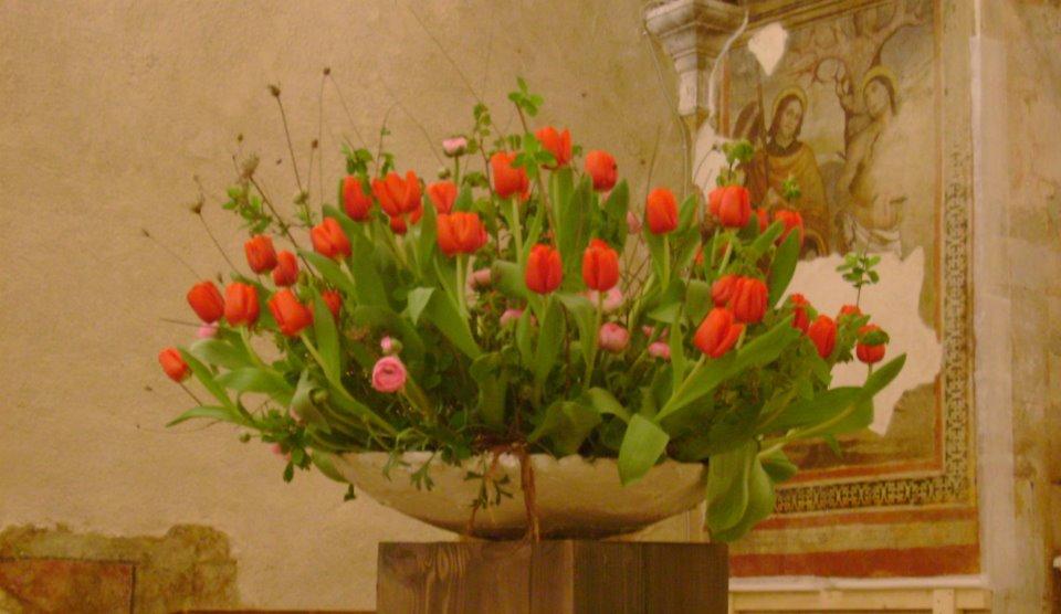 Tulipano Olandese H 47  Artificiale in poliestere - Sconti per Fioristi e Aziende .