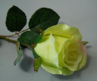 Bocciolone di Rosa in poliestere H 70 - Sconti per Fioristi e Aziende .