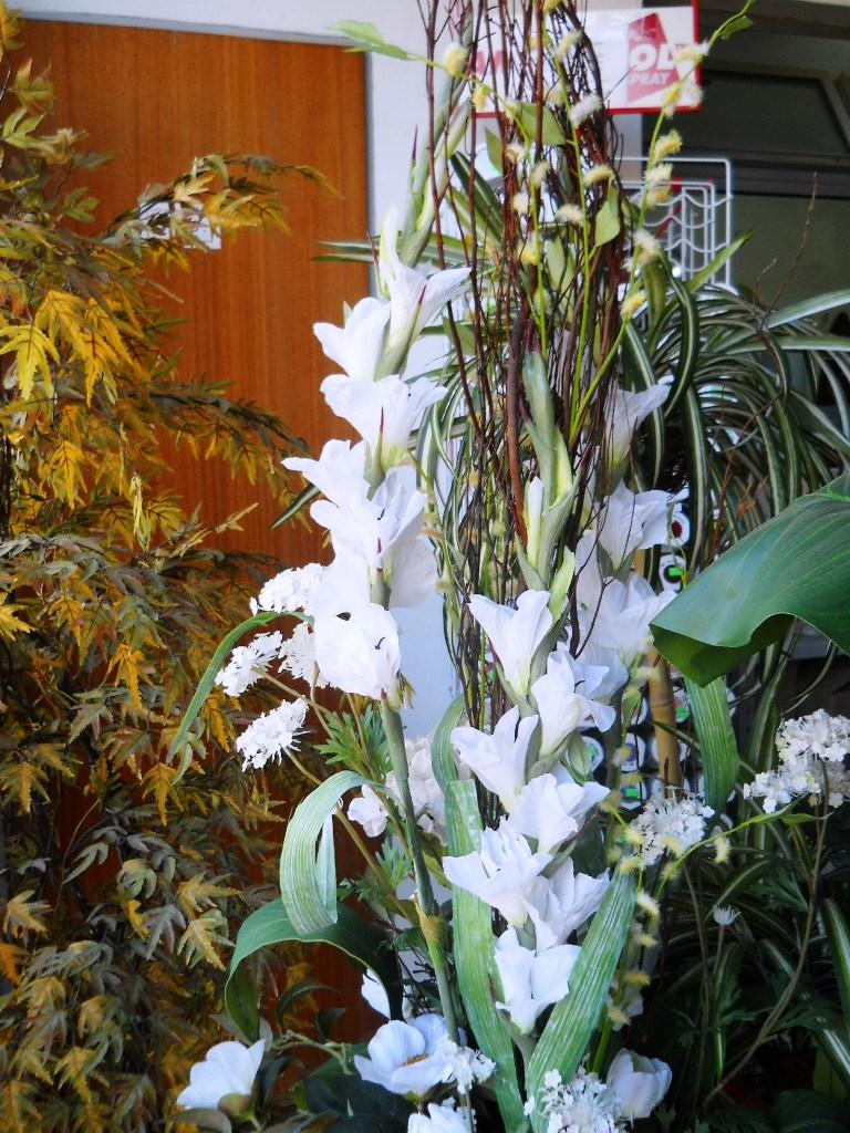 Gladiolo Artificiale H 108 x 10 fiori - Sconti per Fioristi e Aziende . -In poliestere