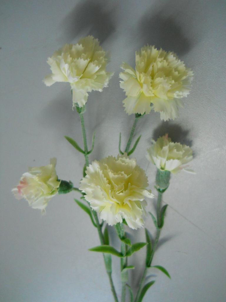 Garofanino Artificiale x 5  in poliester - Sconti per Fioristi e Aziende .