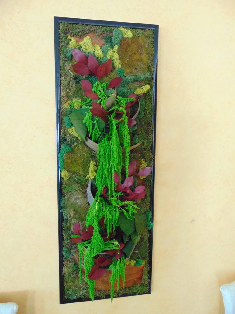 Quadro vegetale Preservato  Le marmore  - Sconti per Fioristi e Aziende . - cm. 124 x 44