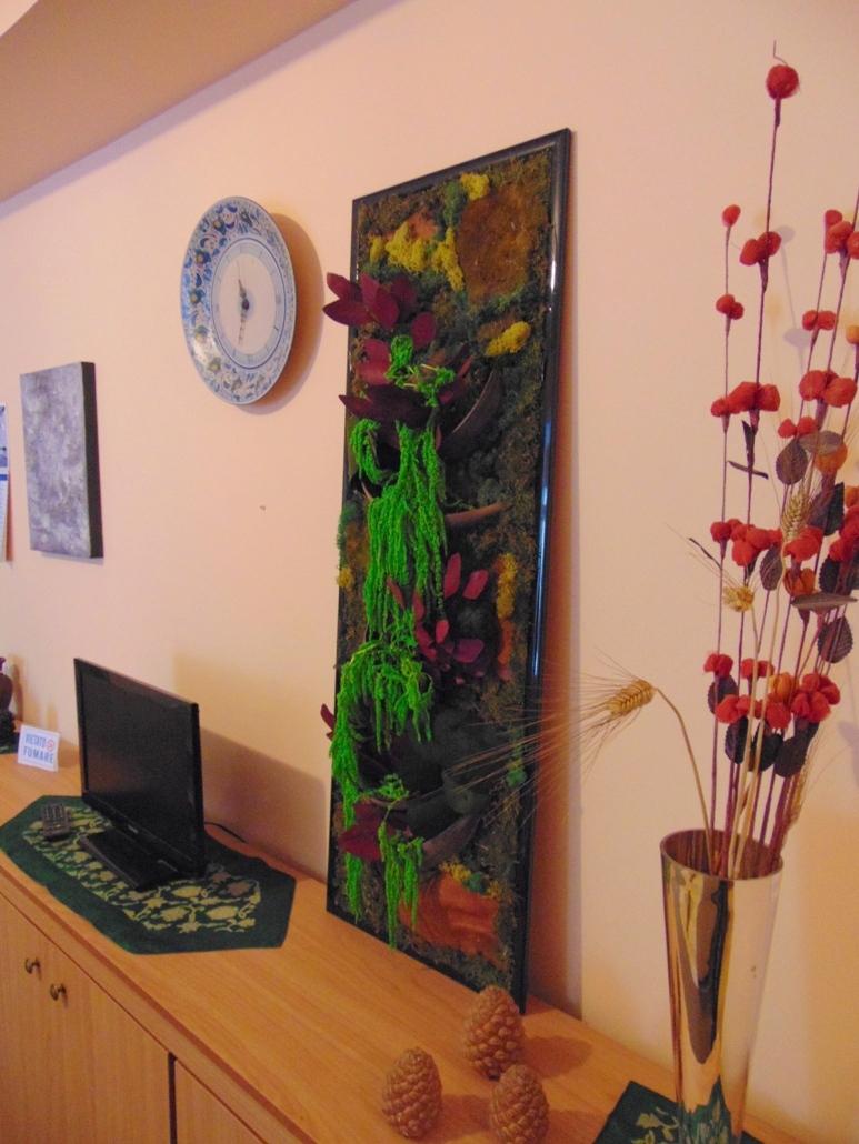 Quadro vegetale Preservato  Le marmore  - Sconti per Fioristi e Aziende . - cm. 124 x 44