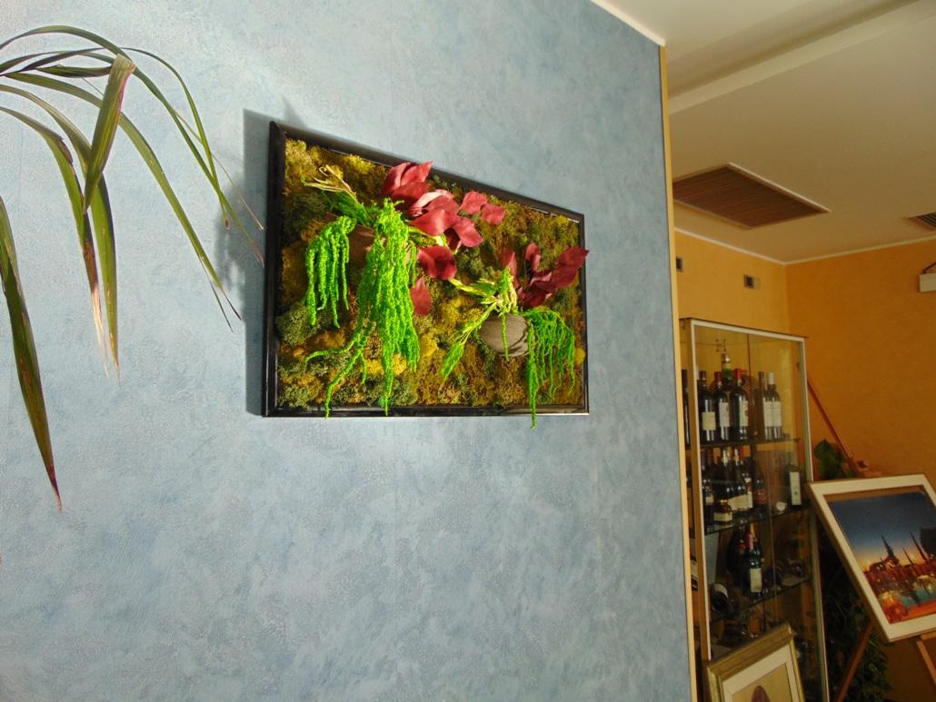 Quadro Vegetale Preservato After Rain - Sconti per Fioristi e Aziende . - cm. 44 x 73