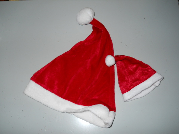 Cappellino Babbo Natale in velluto rosso - Sconti per Fioristi e Aziende -  2 misure