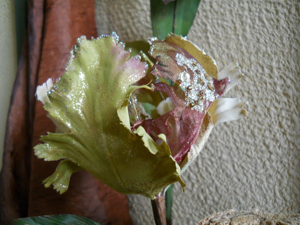 Tulipano Pappagallo Artificiale H 80 - Sconti per Fioristi e Aziende - Modello lucido Sheer