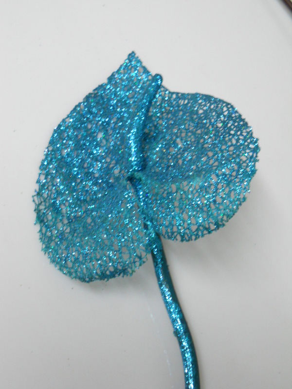 Anturium artificiale H 90  - Sconti per Fioristi e Aziende Glitterato Turchese/Verde/Argento