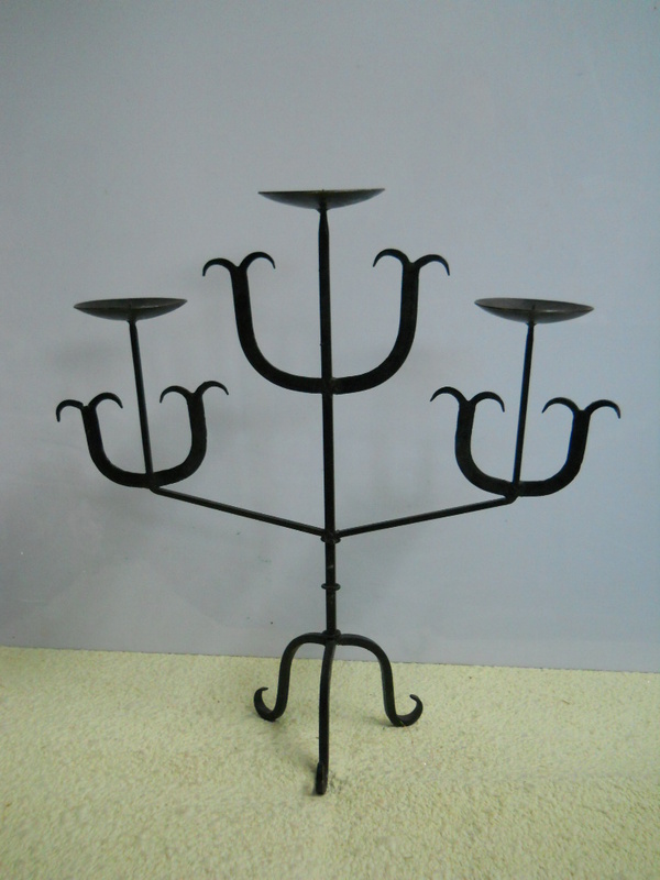 Candelabro in ferrro 3 Luci  - Sconti per Fioristi e Aziende - H 50