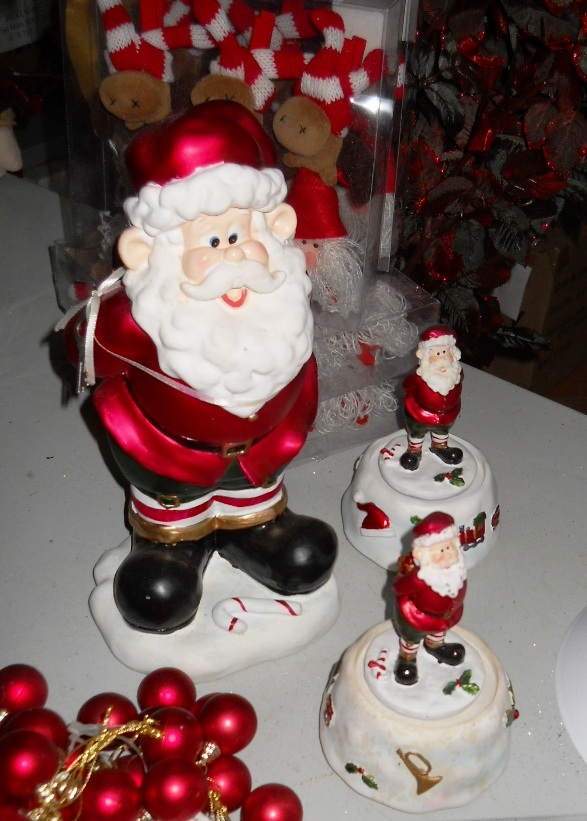 Babbo Natale Carillon H 16  - Sconti per Fioristi e Aziende - in resina